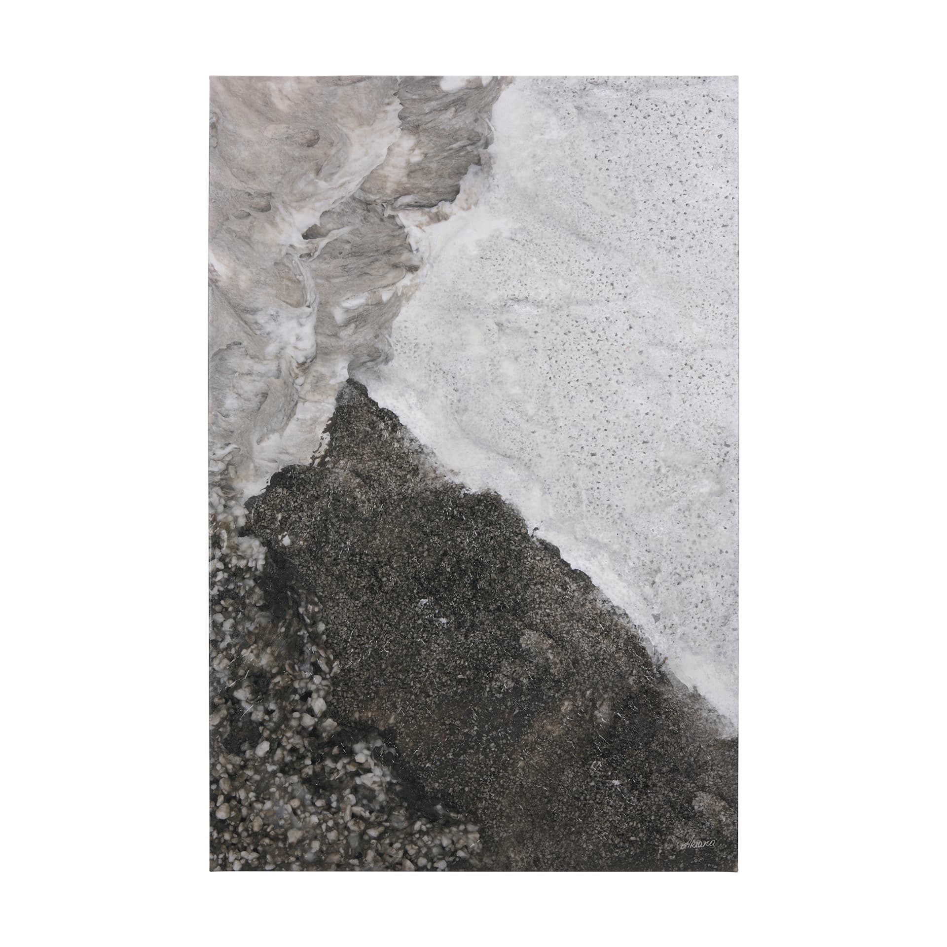 Mudslide IV by Mercana Studio a Hand Embellished Textured Canvas — product photograph