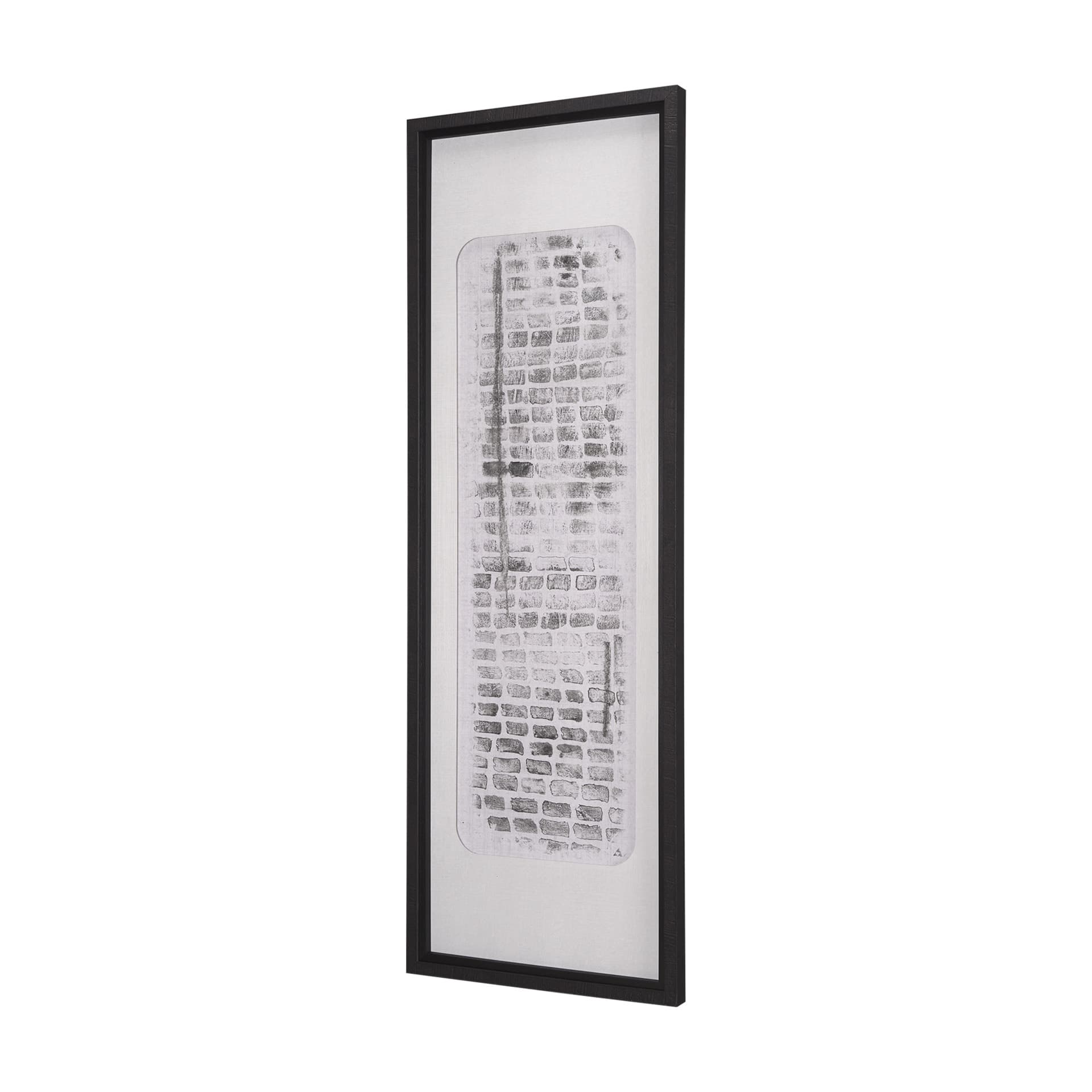 Cipher I by Mercana Studio a Hand Embellished Framed Art Print Matted under Glass — product photograph