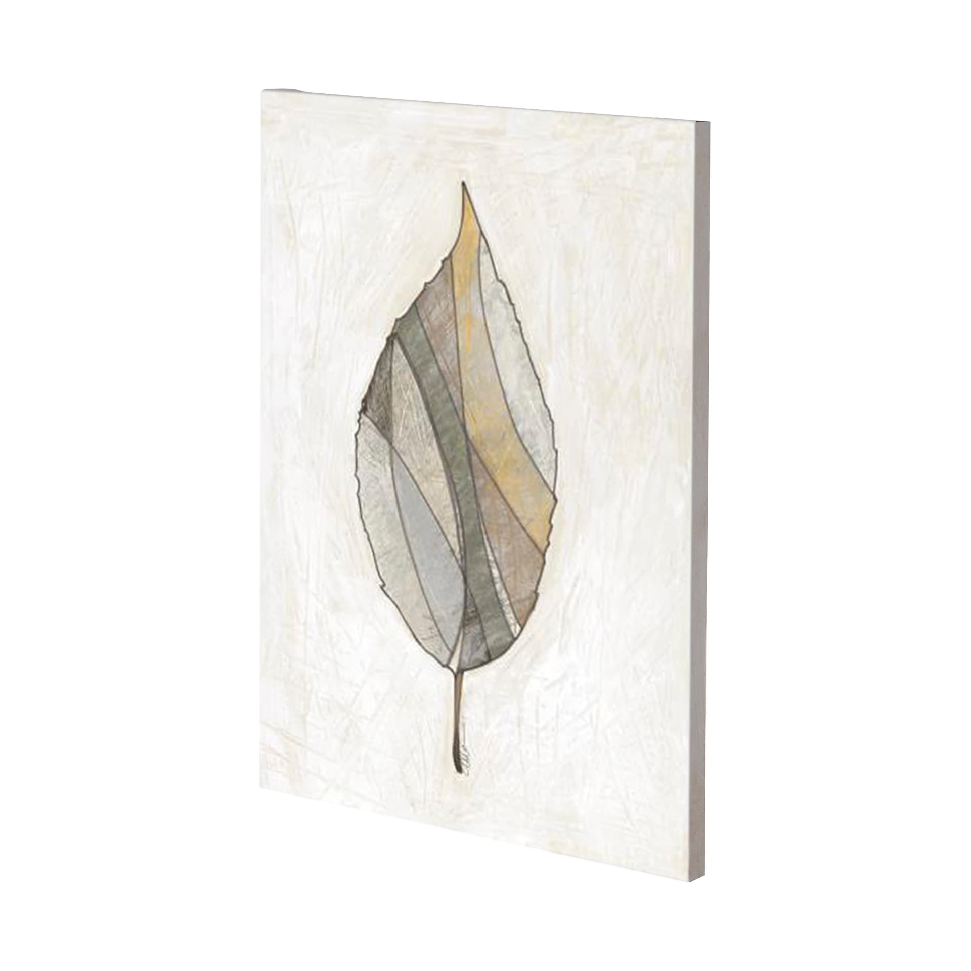Leafy Patterns 3 by Filippo Ioco a Hand Embellished Textured Canvas — product photograph