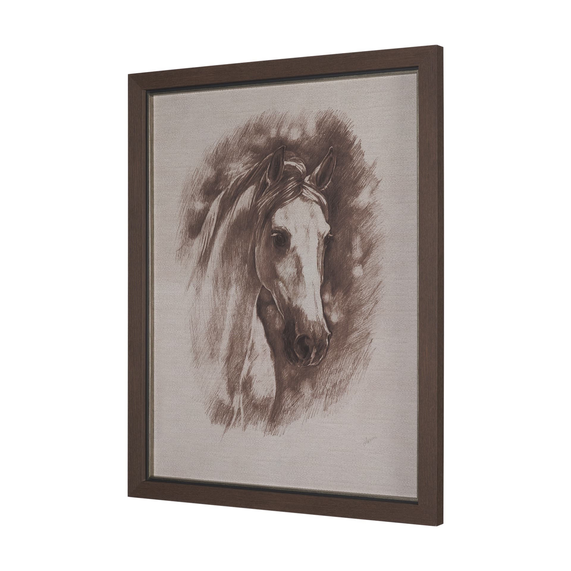 Portrait of a Thoroughbred II by Mercana Studio a Framed Art Print Matted under Glass — product photograph