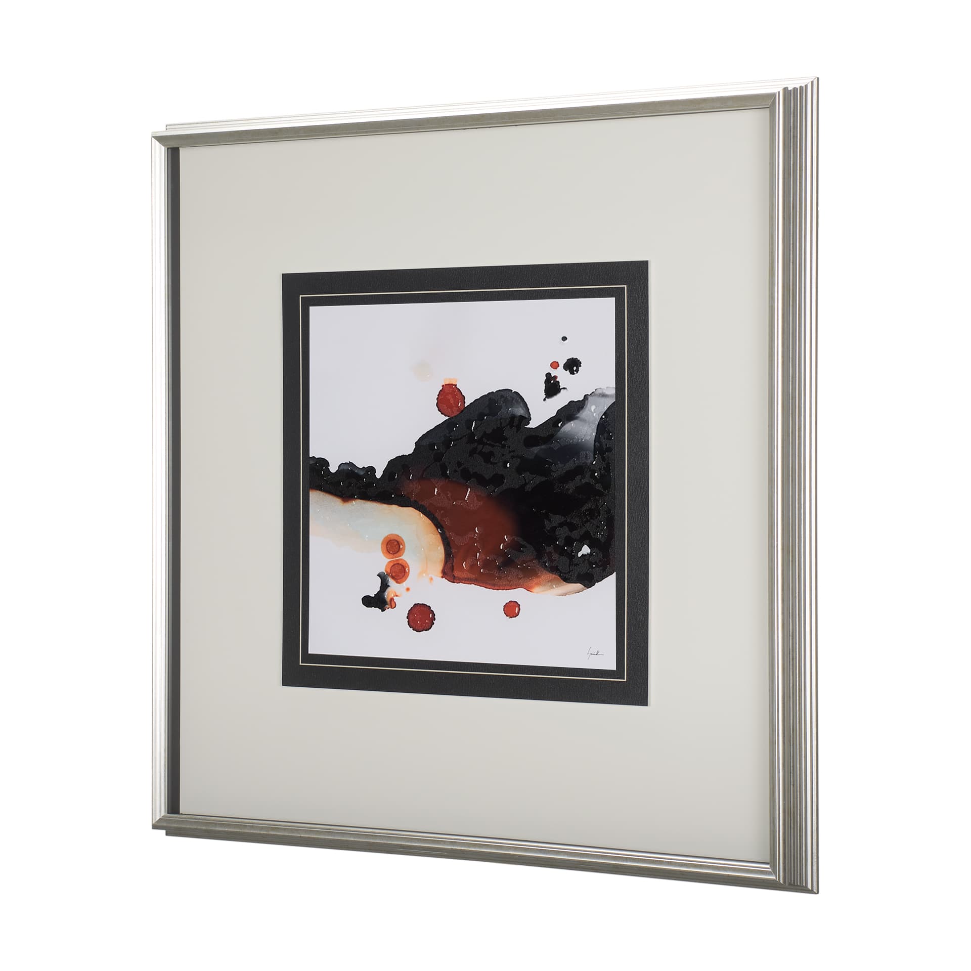Shimmering Night I by Mercana Studio a Hand Embellished Textured Framed Art Print Matted under Glass — product photograph