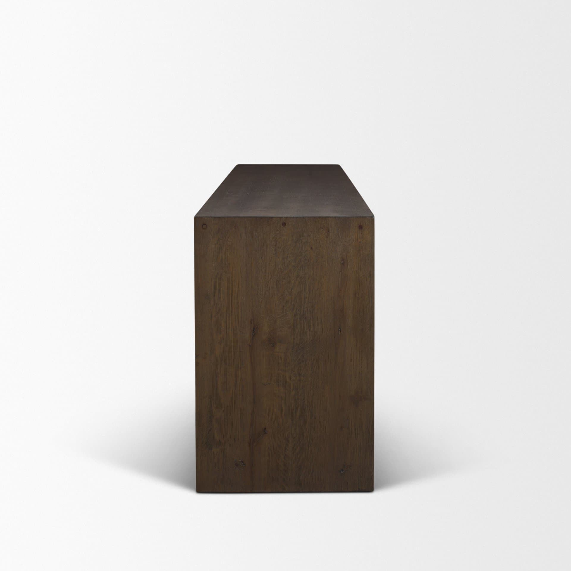 Belford 72" Dark Brown Oak Wood Console Table — product photograph