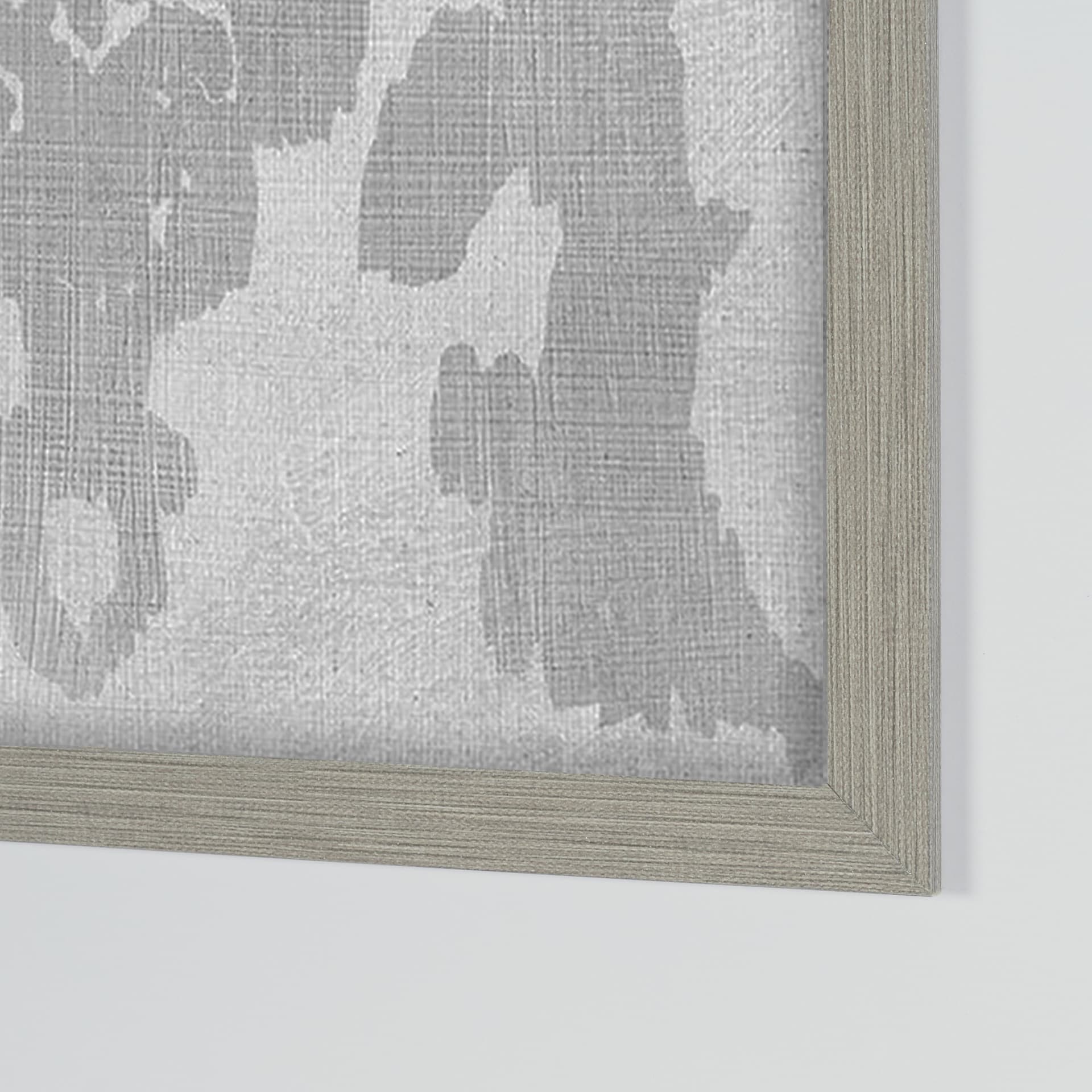 Shadow Ikat VI by Chariklia Zarris a Hand Embellished Textured Framed Art Print Matted under Glass — product photograph