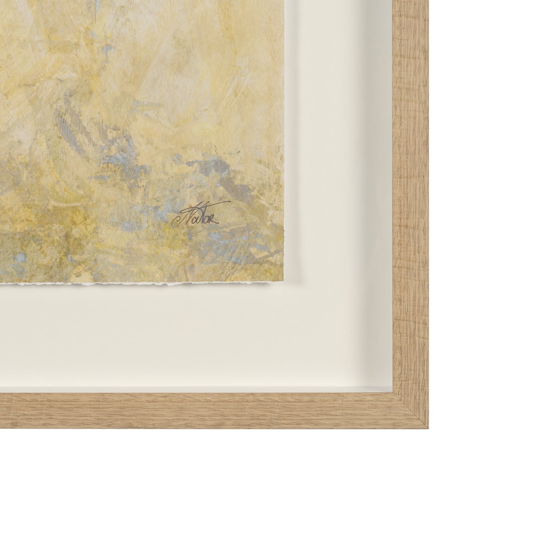 Curious I by Mercana Studio Hand Embelished Framed Artwork Matted under Glass — product photograph