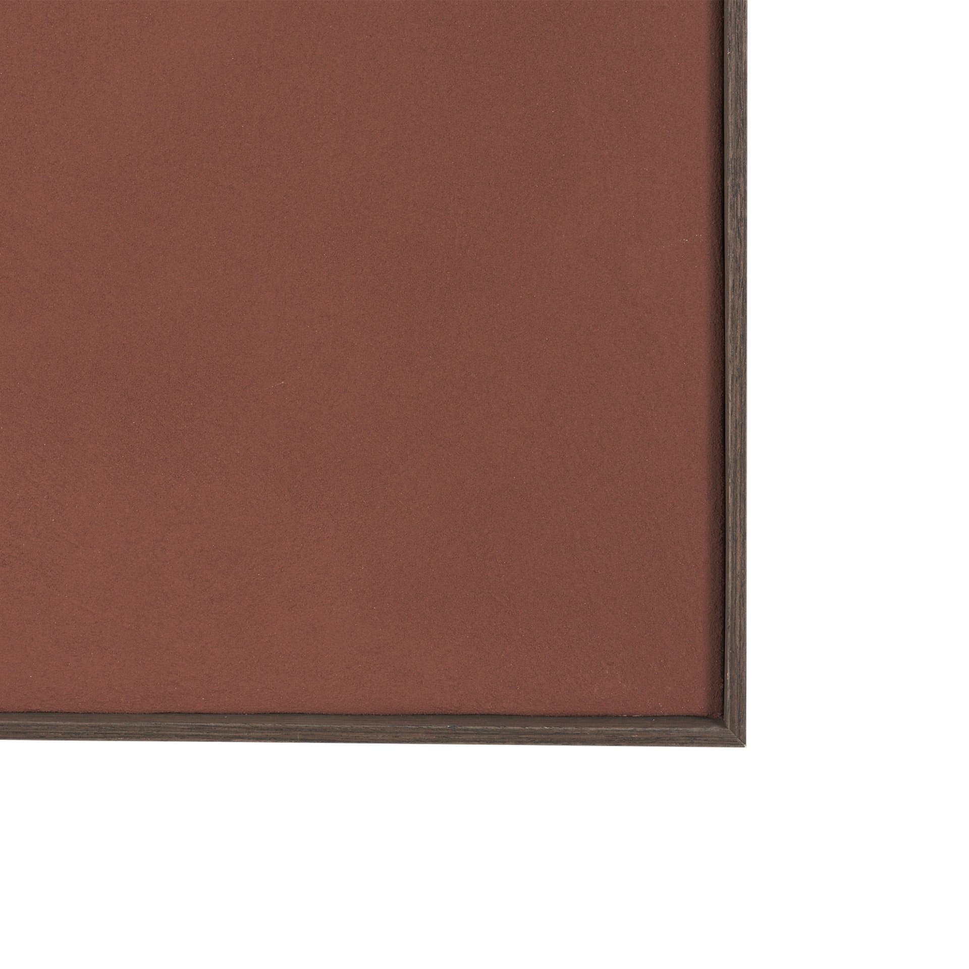 Drape I Rust Fabric Dimensional Framed Art — product photograph