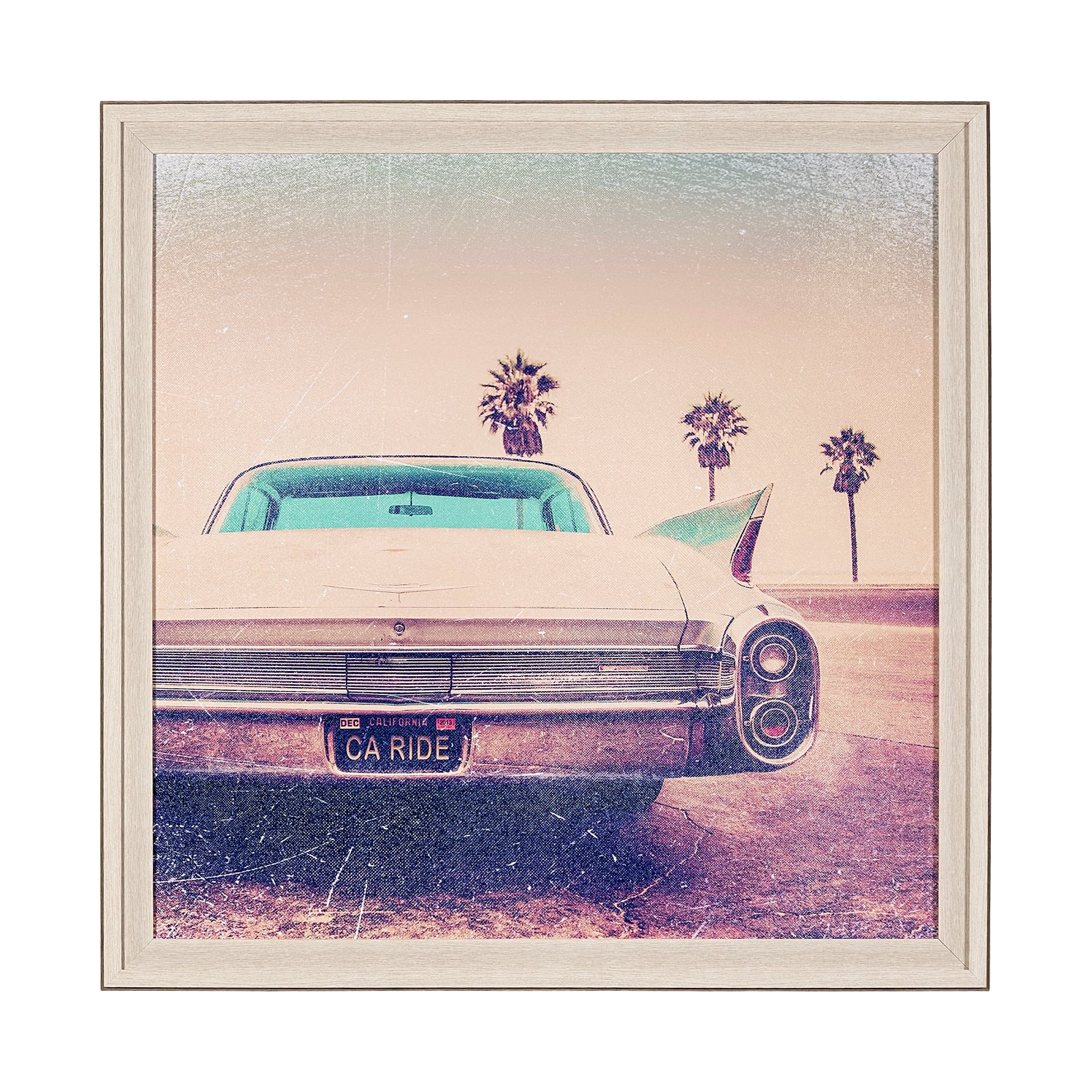 Vintage Ride I by Thomas Brown a Hand Embellished Textured Framed Photo Art Print — product photograph