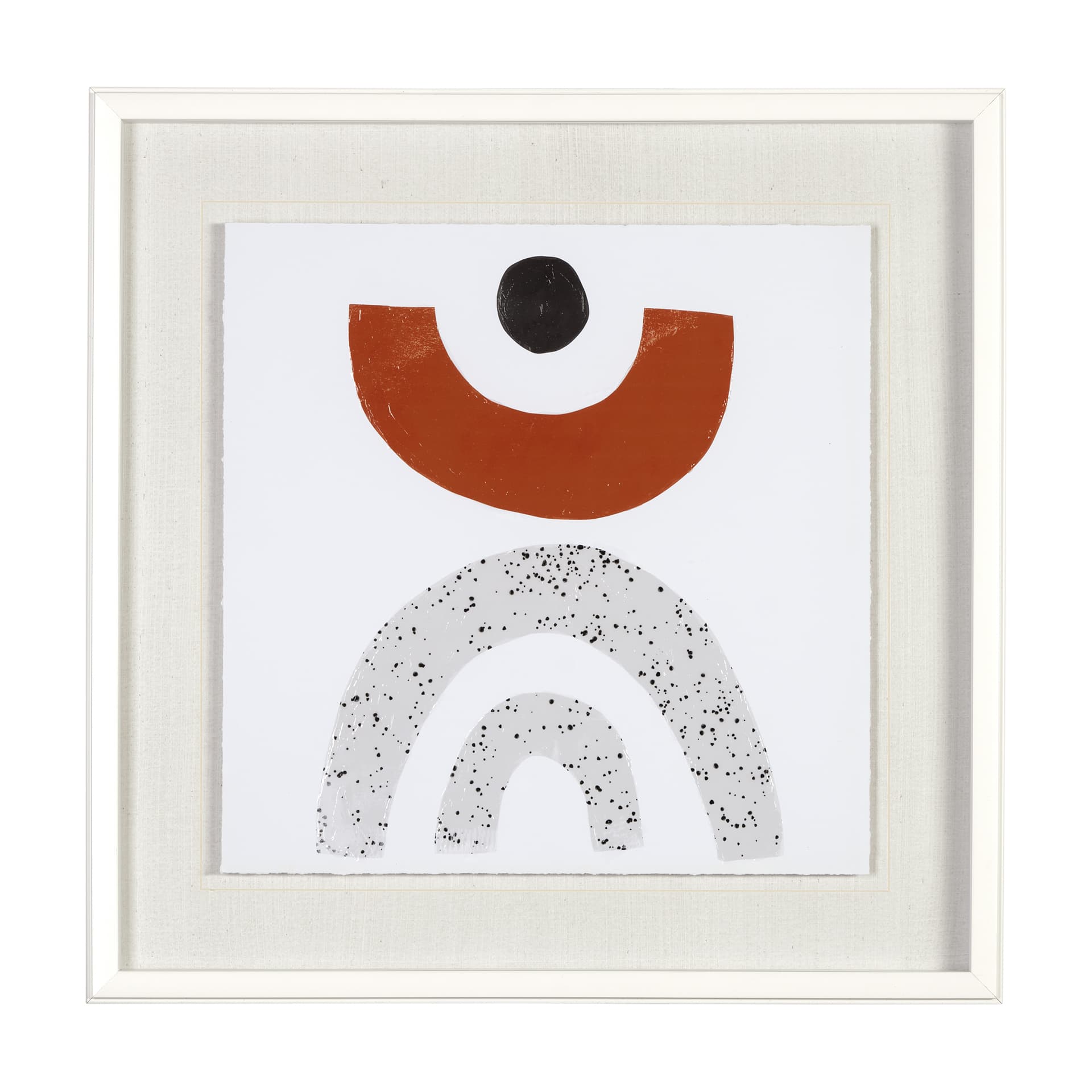 Tota II by Victoria Borges a Hand Embellished Textured Framed Art Print Matted under Glass — product photograph