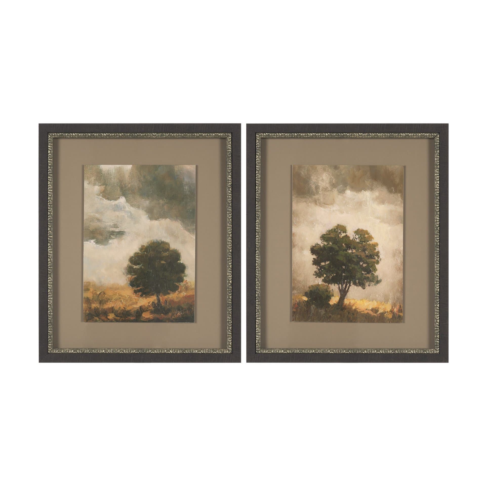 Memorable Sky (Set of 2) by Mercana Studio Hand Embelished Framed Artwork Matted under Glass — product photograph