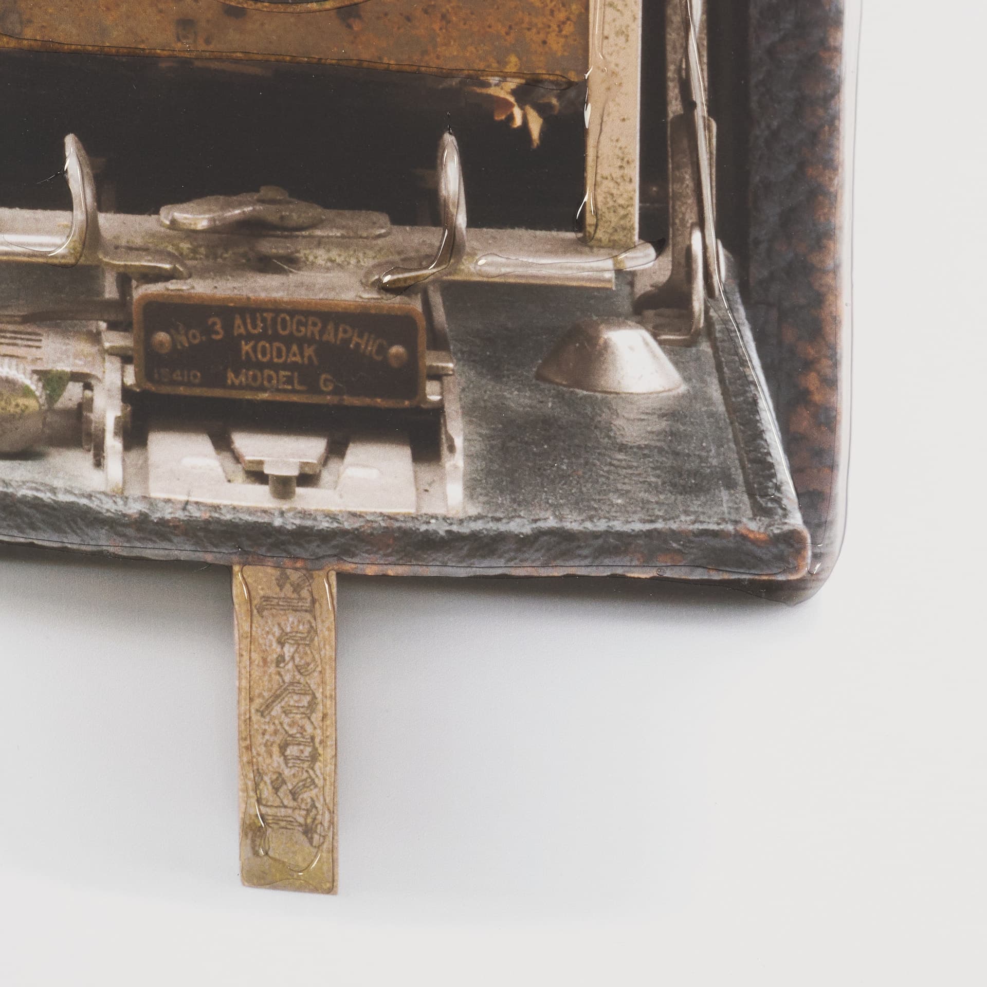 Vintage Camera by Deborah Revell Hand Embelished Framed Art Print Matted under Glass — product photograph