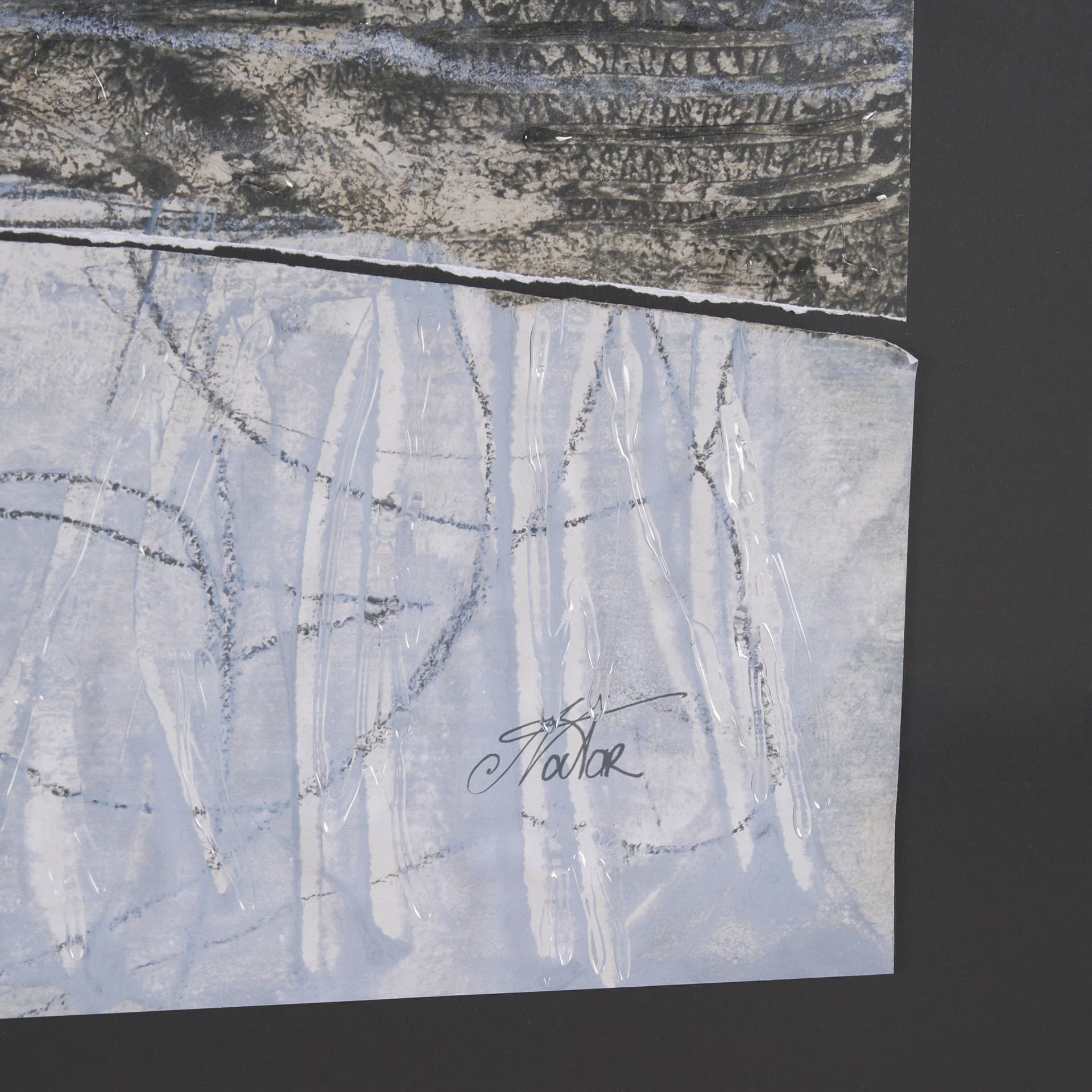 Mesmerized View III by Mercana Studio a Hand Embellished Framed Art Print Matted under Glass — product photograph