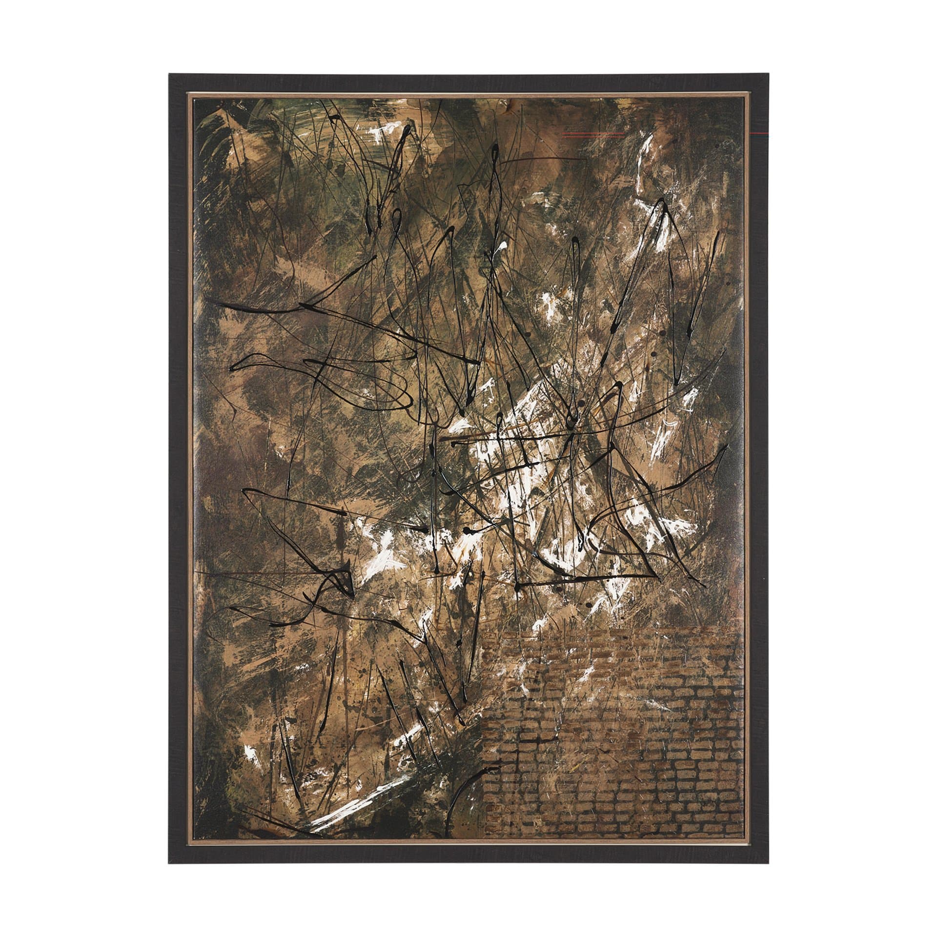 Chaos & Order II by Chad Warren a Hand Embellished Textured Framed Canvas — product photograph