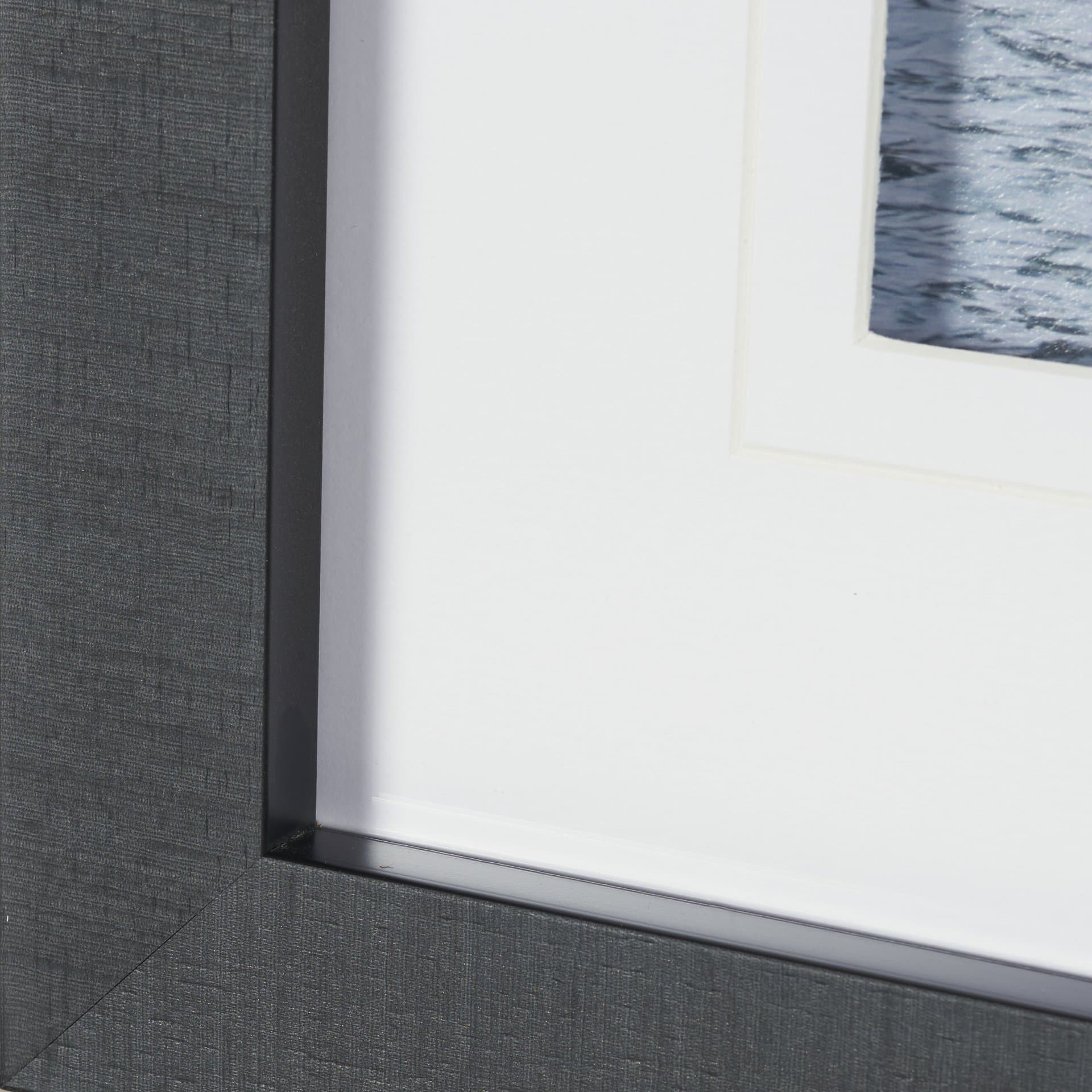 Waterfront in Bergen, Norway by Richard Silver Textured Framed Photo Print Matted under Glass — product photograph