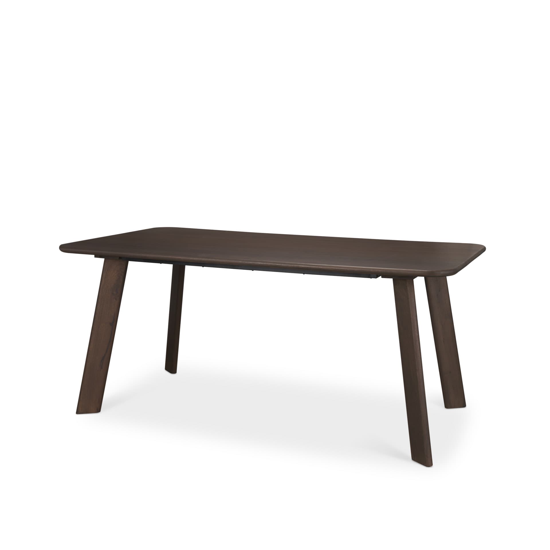 Welborn 72"L x 40"W Rectangular Dining Table | Modern | Dark Brown Wood | Seats 6 — product photograph