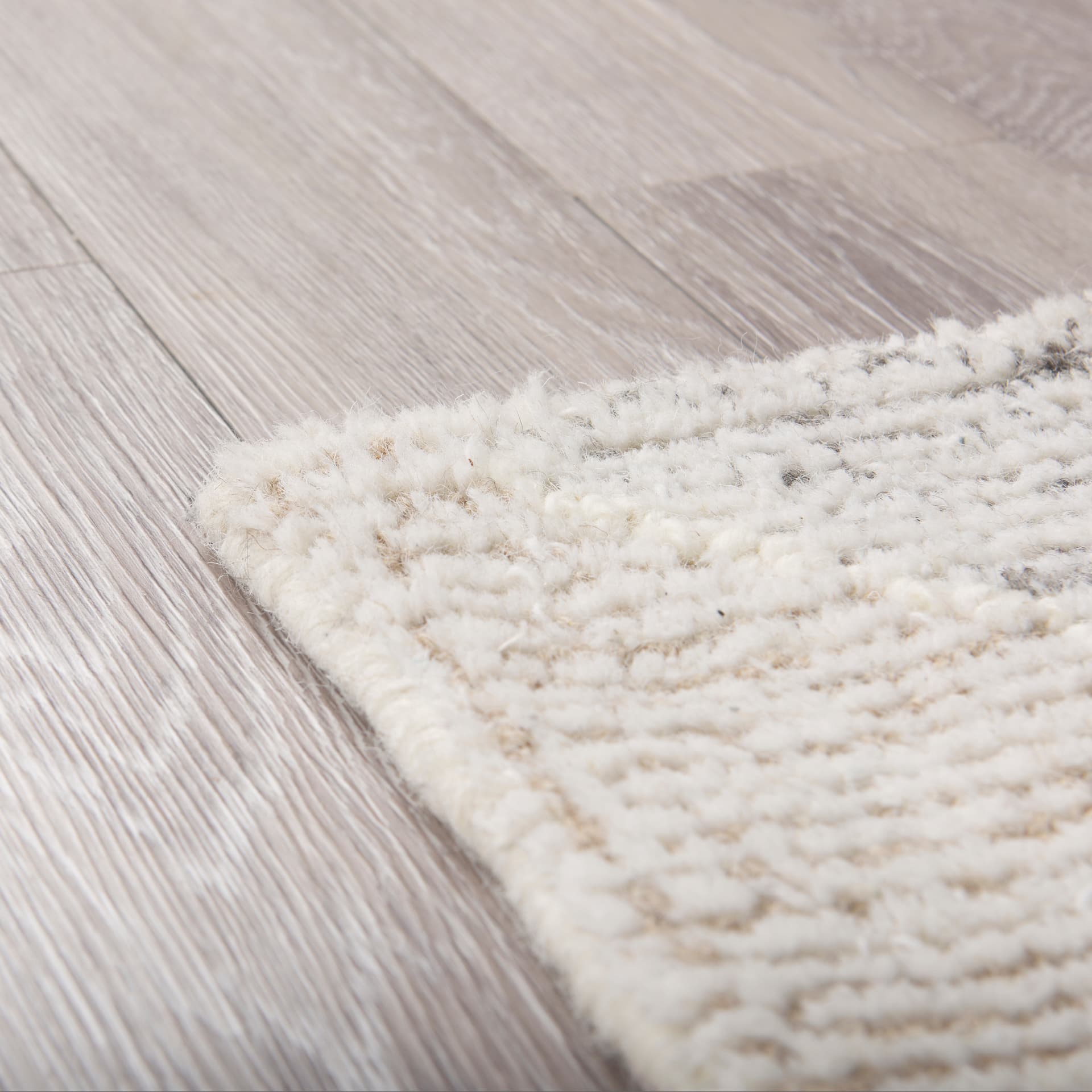 Kolt 9x12 Neutral Geometric Patterned Wool Area Rug — product photograph
