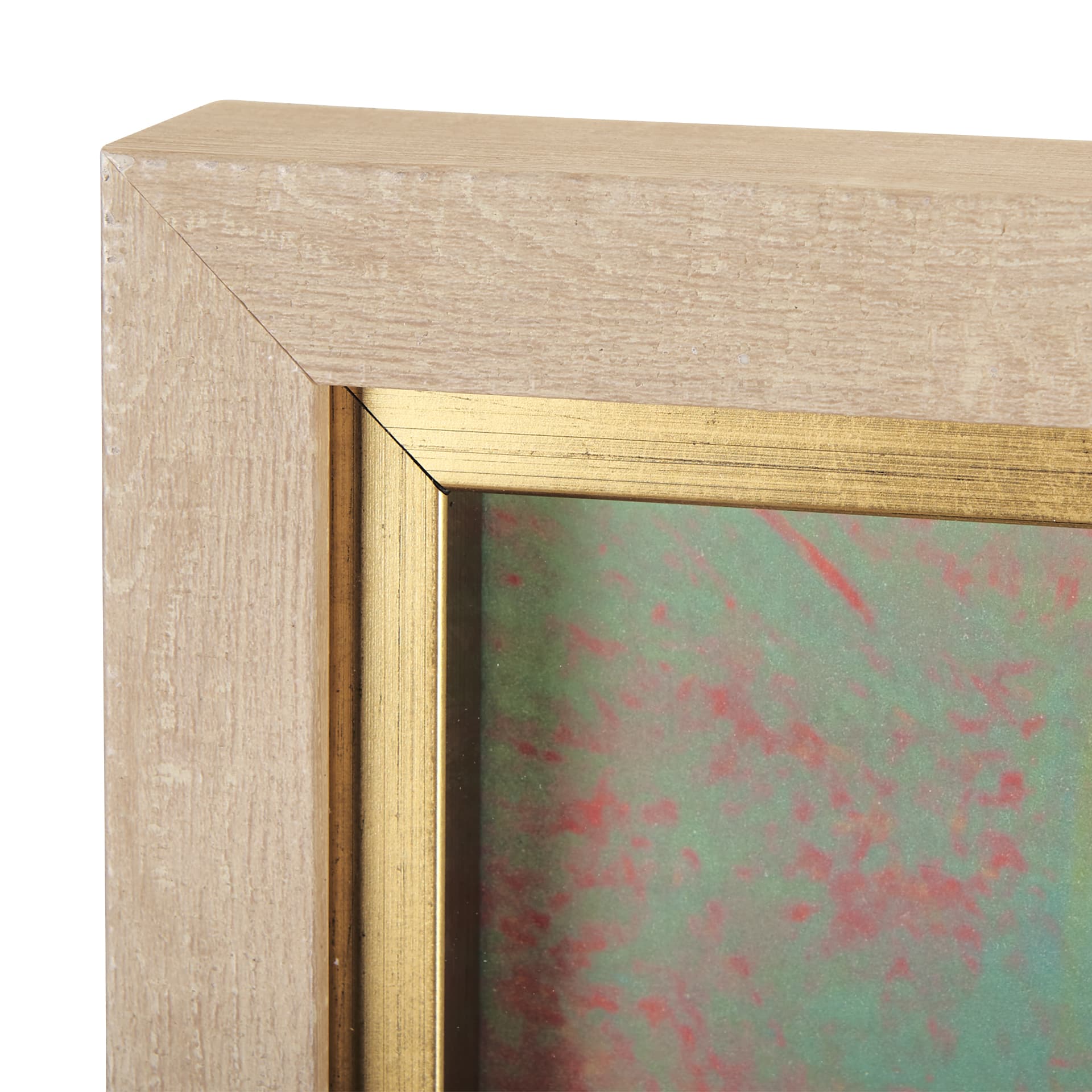 Pop Birds - Flit by Mercana Studio a Hand Embellished Textured Framed Art Print Matted under Glass — product photograph