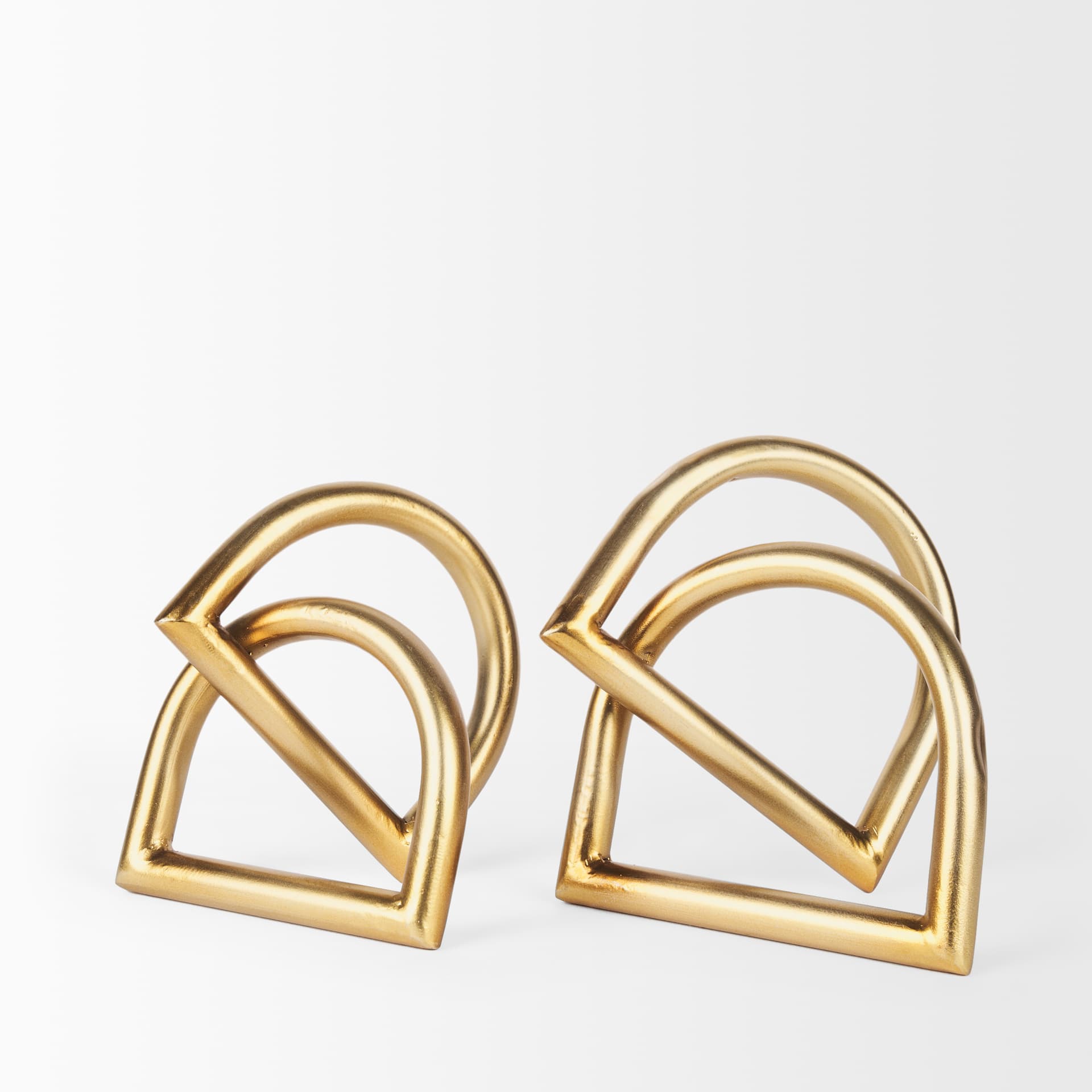 Locke Small Matte Gold Metal Decorative Object — product photograph