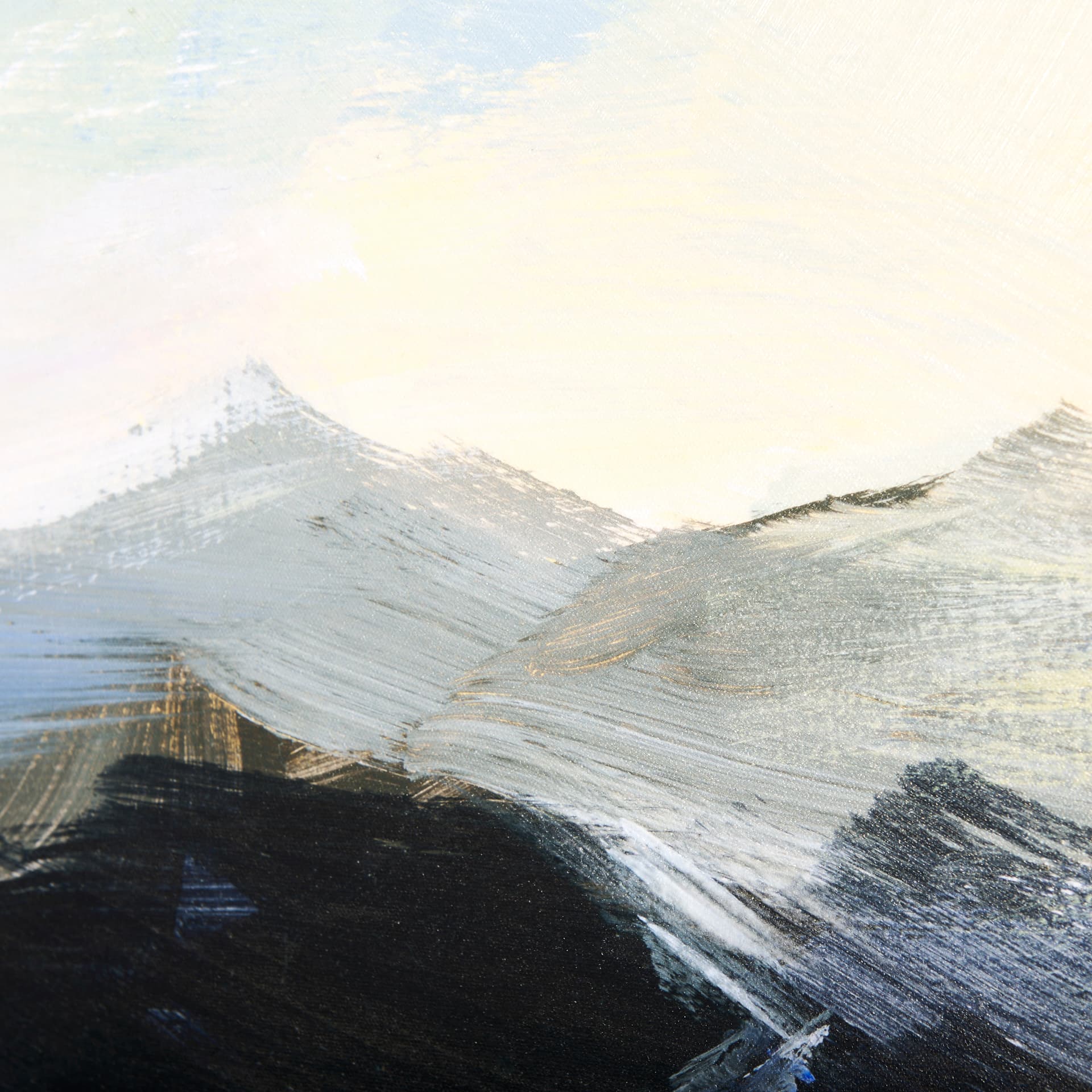 Sunrise Valley II by Mercana Studio a Hand Embellished Textured Canvas — product photograph