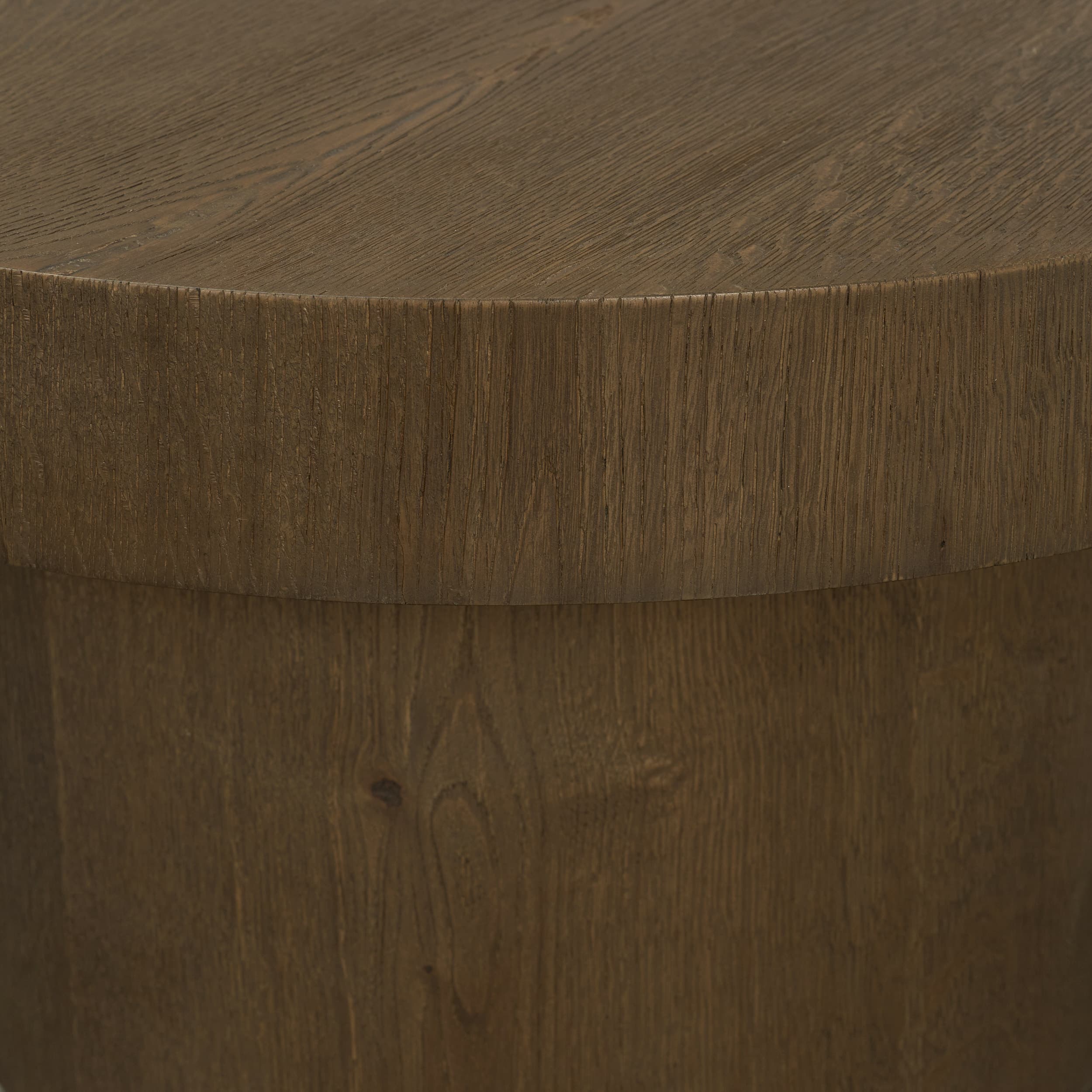 Lyonne Oblong Medium Brown Oak Wood Coffee Table — product photograph