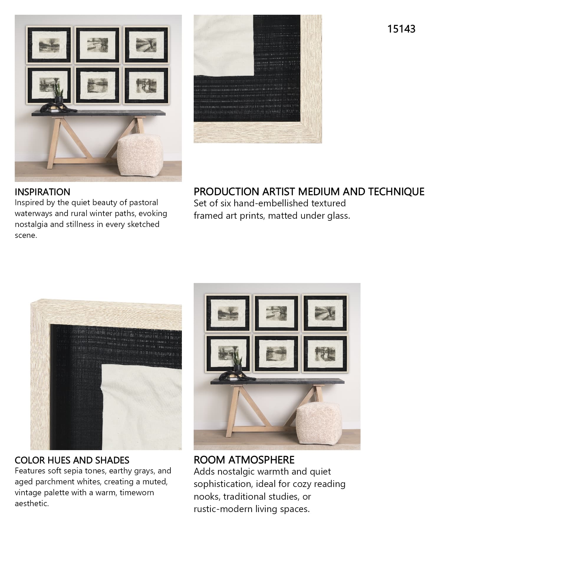 Before the Rain I by Mercana Studio a Hand Embelished Textured Framed Art Print Matted under Glass — in a styled room