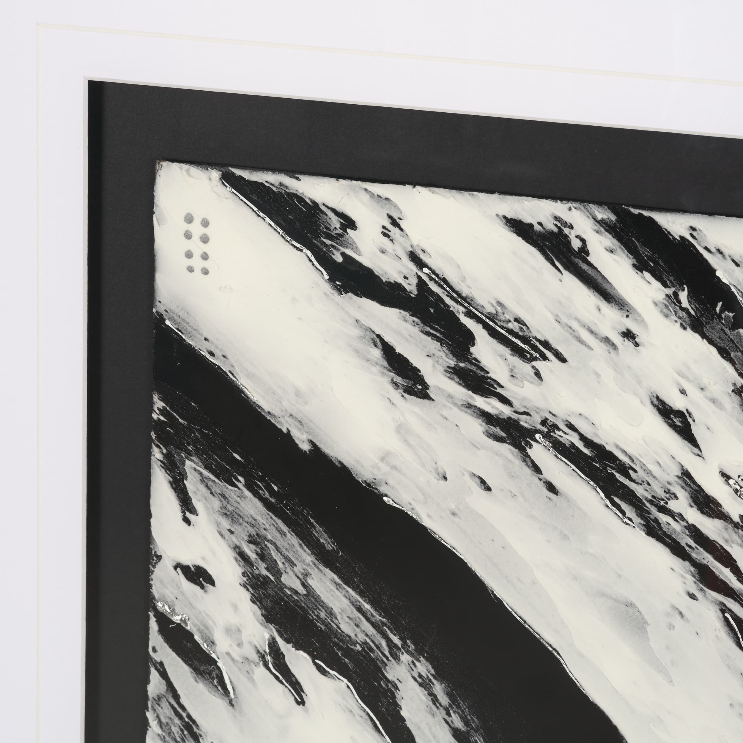 Abstract Branches by Studio M a handmade Original Framed Artwork under Glass — product photograph