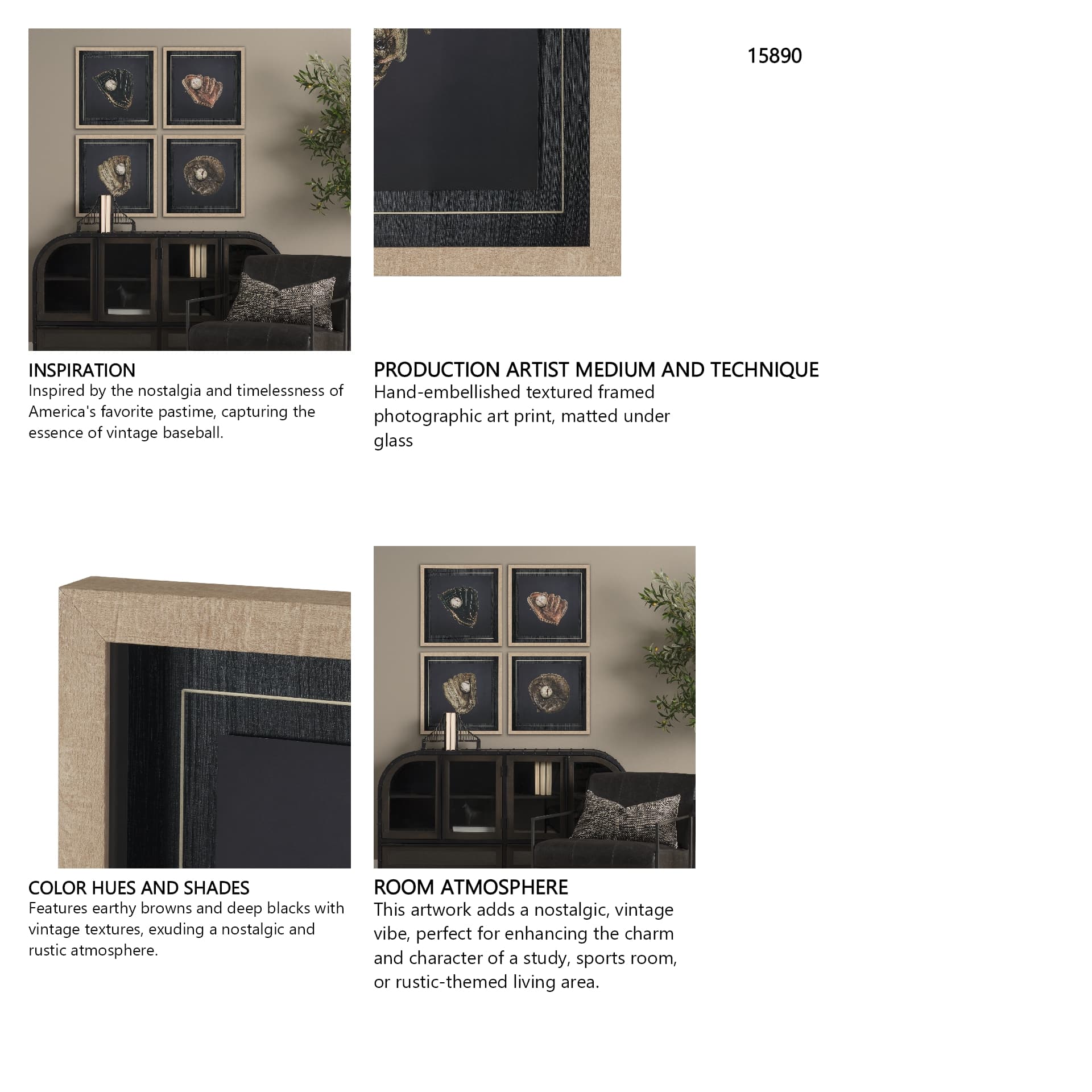 Double Play VIII by Mercana Studio Textured Framed Art Print Matted under Glass — in a styled room