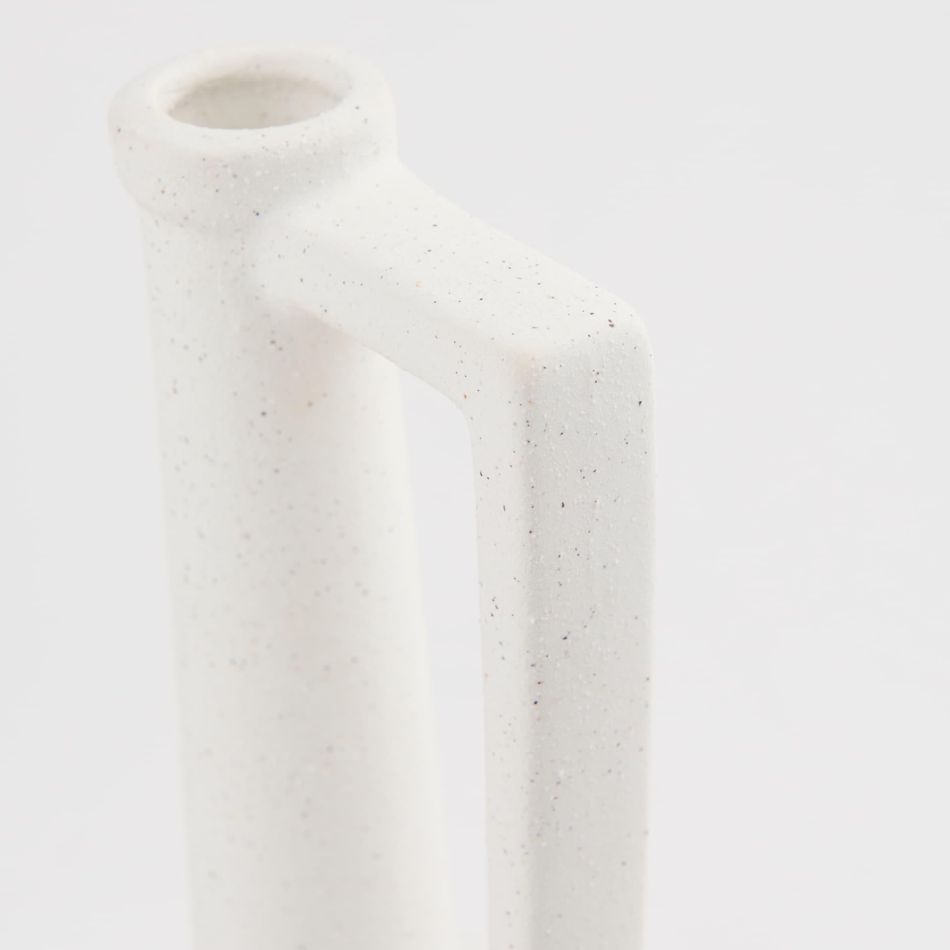 Burton 14.2H Medium White Ceramic Jug Vase — product photograph