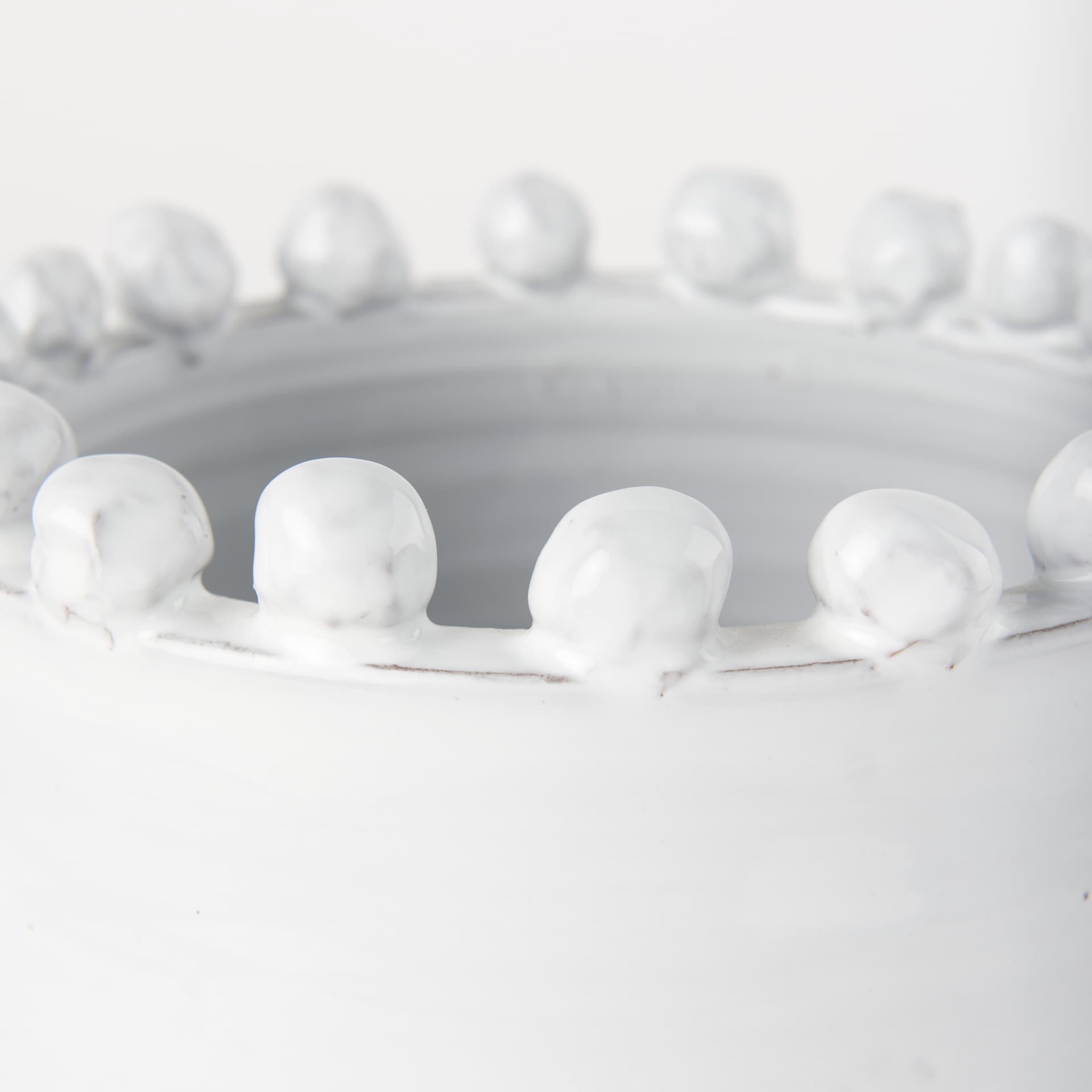 Basin Small Off-White Glazed Vase — product photograph
