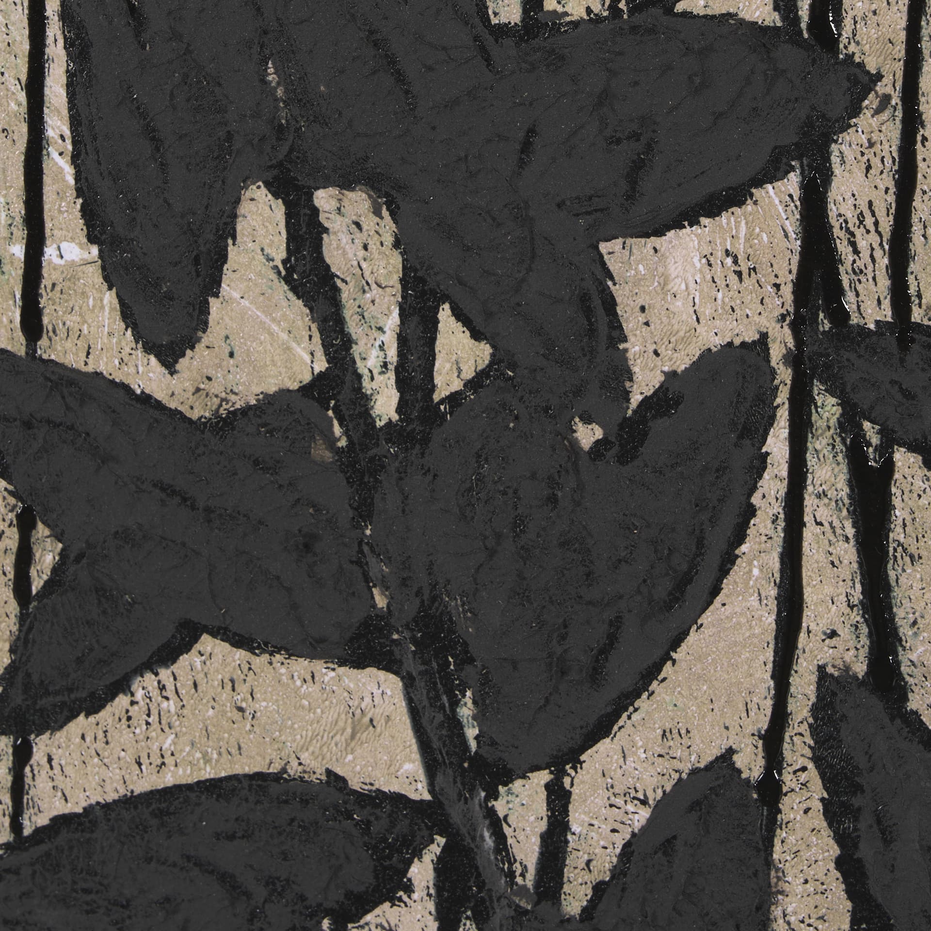 Etched Silouette I by Mercana Studio a Hand Embellished Textured Framed Art Print — product photograph