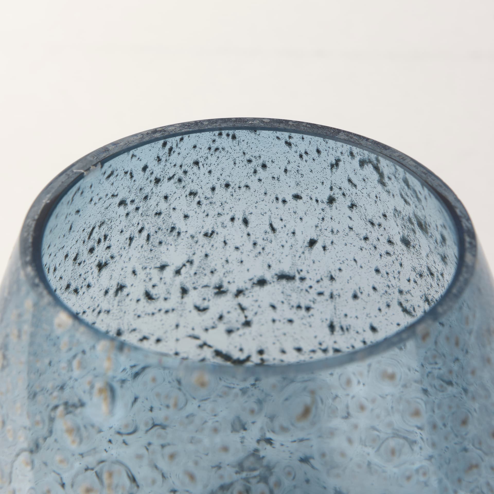 Robyn Short Blue Glass Vase — product photograph