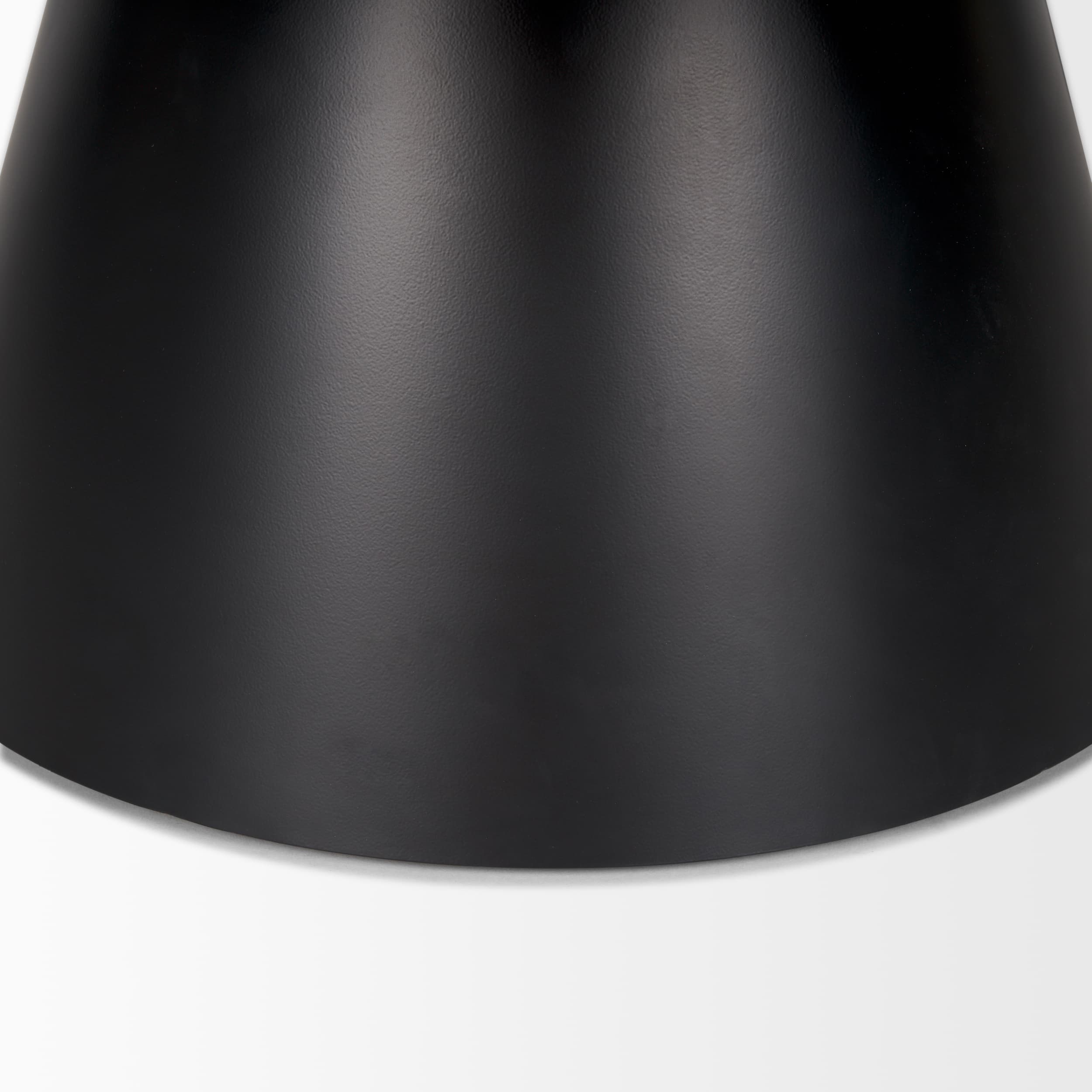 Mitchell 40.0L x 40.0W x 16.0H Black Metal Pedestal Base with Brown Wood Top Coffee Table — product photograph