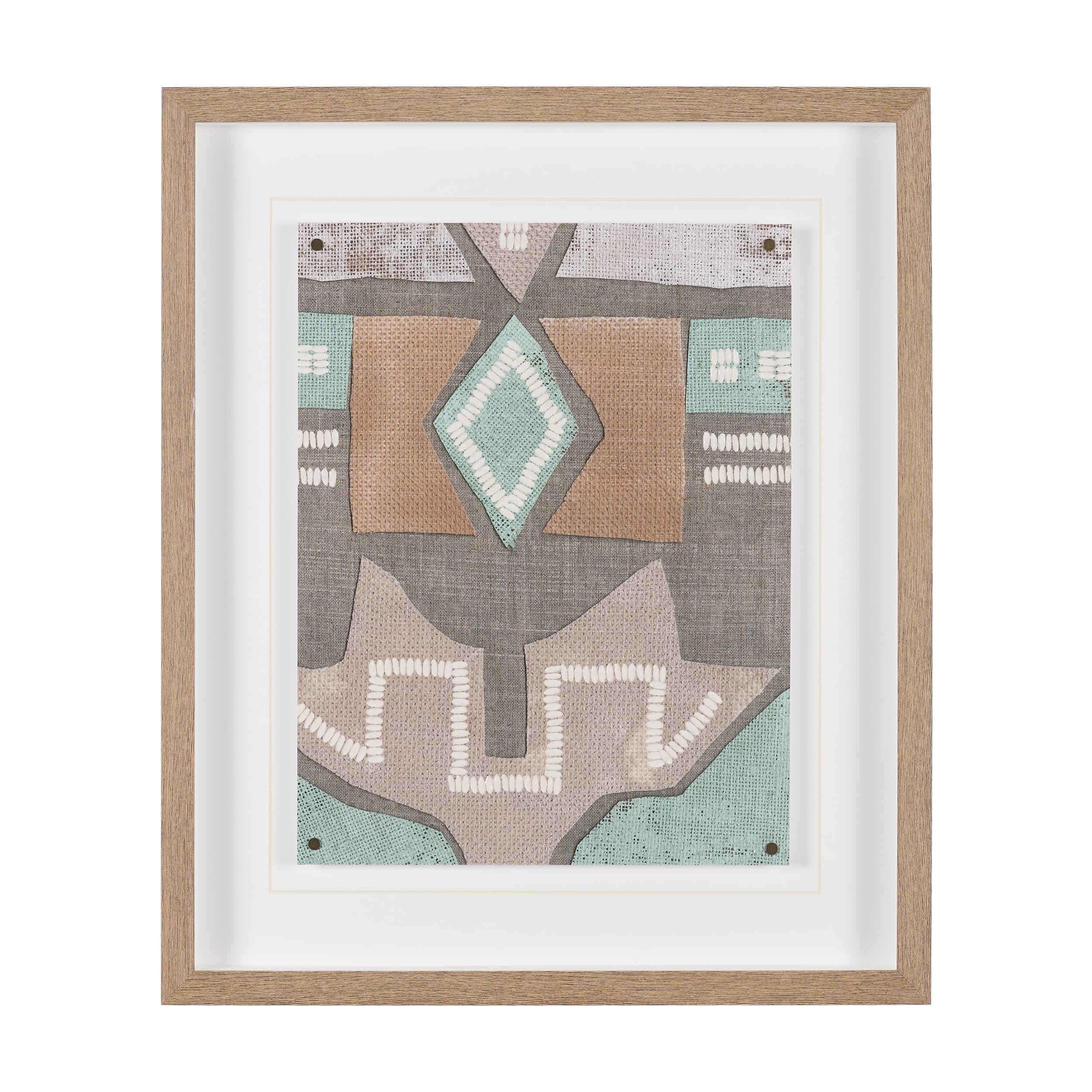 Fabric Fantasia - Maumbo by Maja Gunnarsdottir Textured Framed Artwork Matted under Glass — product photograph