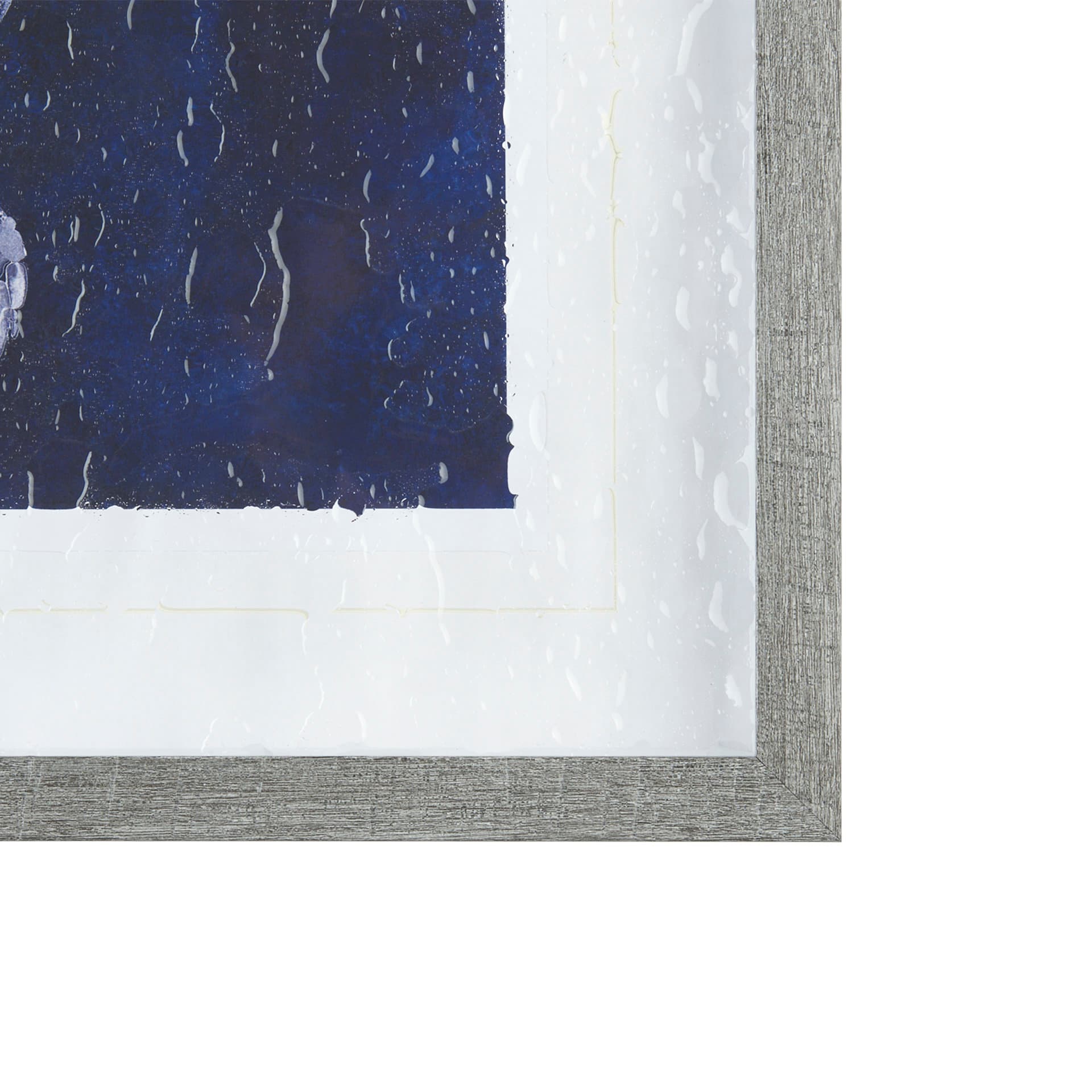 Sea Turtle Shadow I by Grace Popp a Hand Embellished Textured Framed Art Print Matted under Glass — product photograph