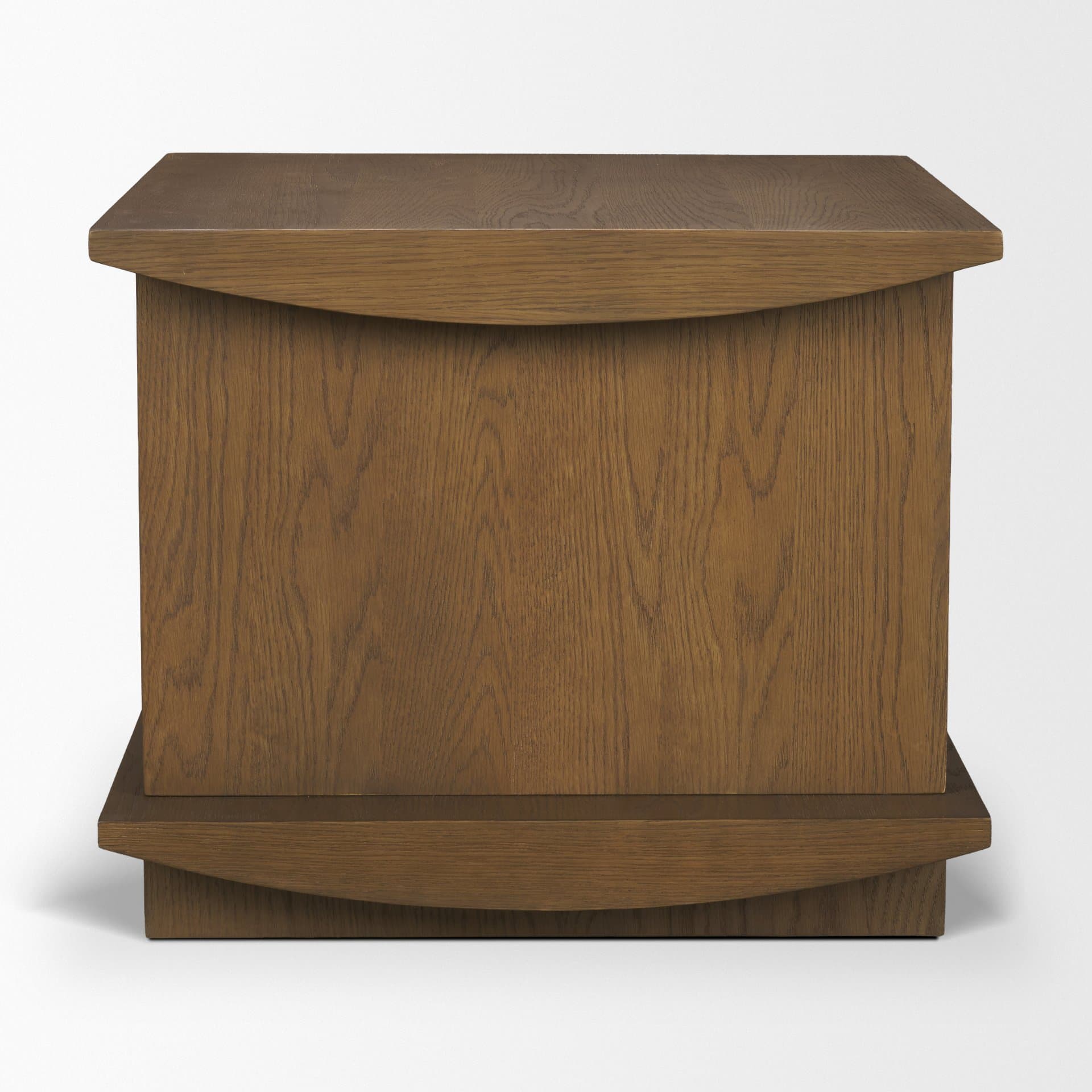 Boden Wood Side Table w/ Open Shelves — product photograph