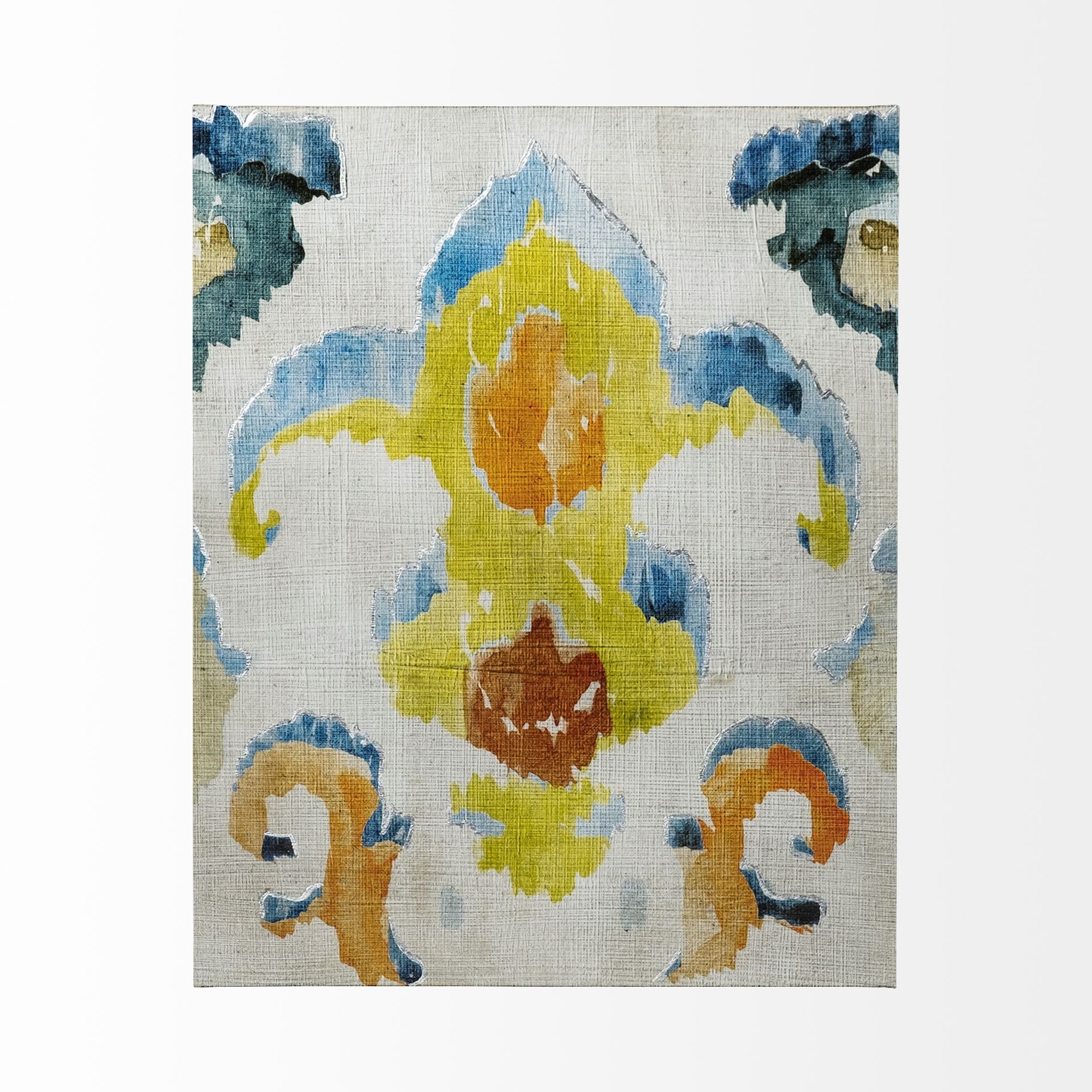 Bohemian Ikat II by Chariklia Zarris a Hand Embellished Textured Canvas — product photograph