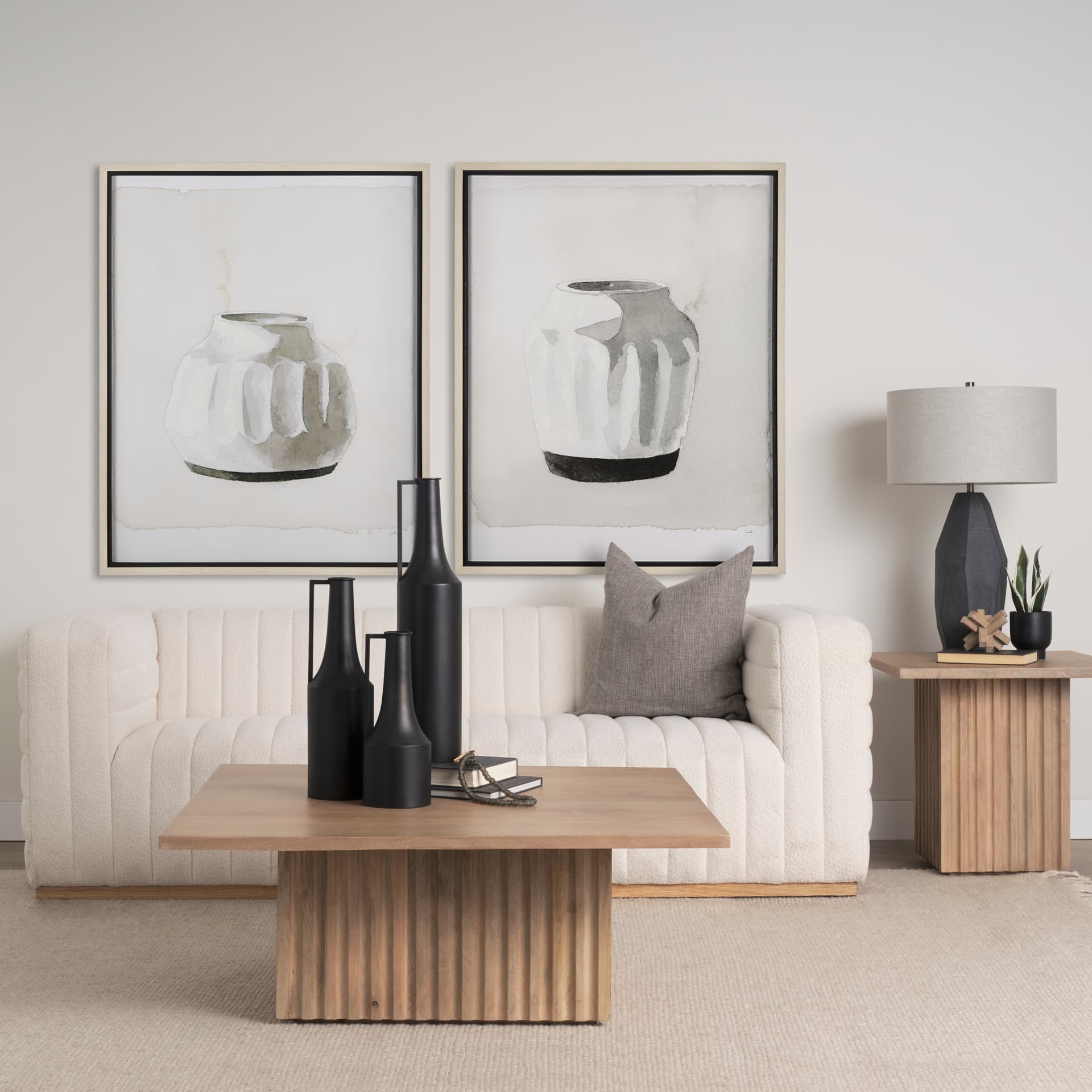 VesseII by Mercana Studio a Hand Embellished Textured Framed Art Print Matted under Glass — in a styled room
