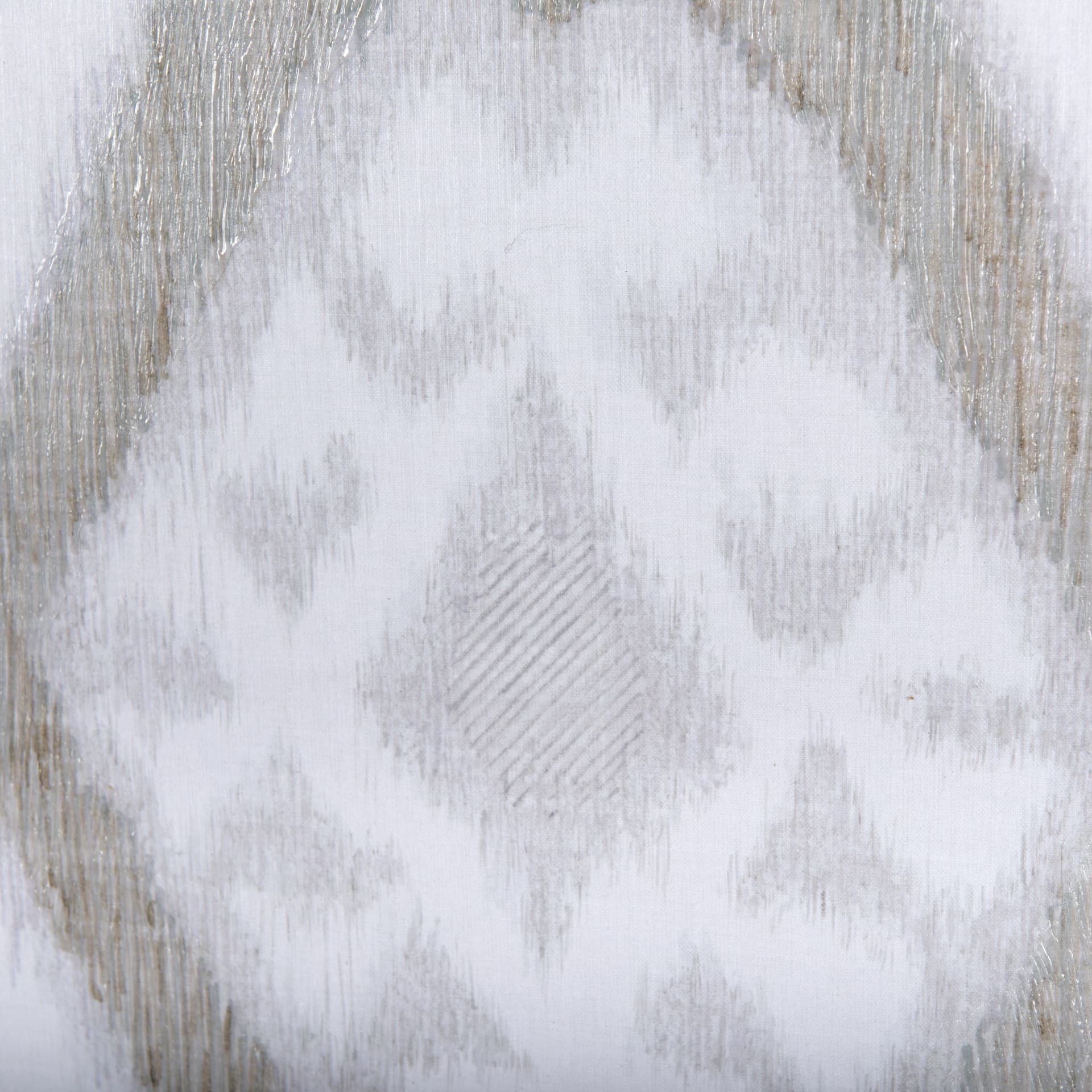 Ikat Patterns III by Silvia Krause a Hand Embellished Textured Framed Art Print Matted under Glass — product photograph