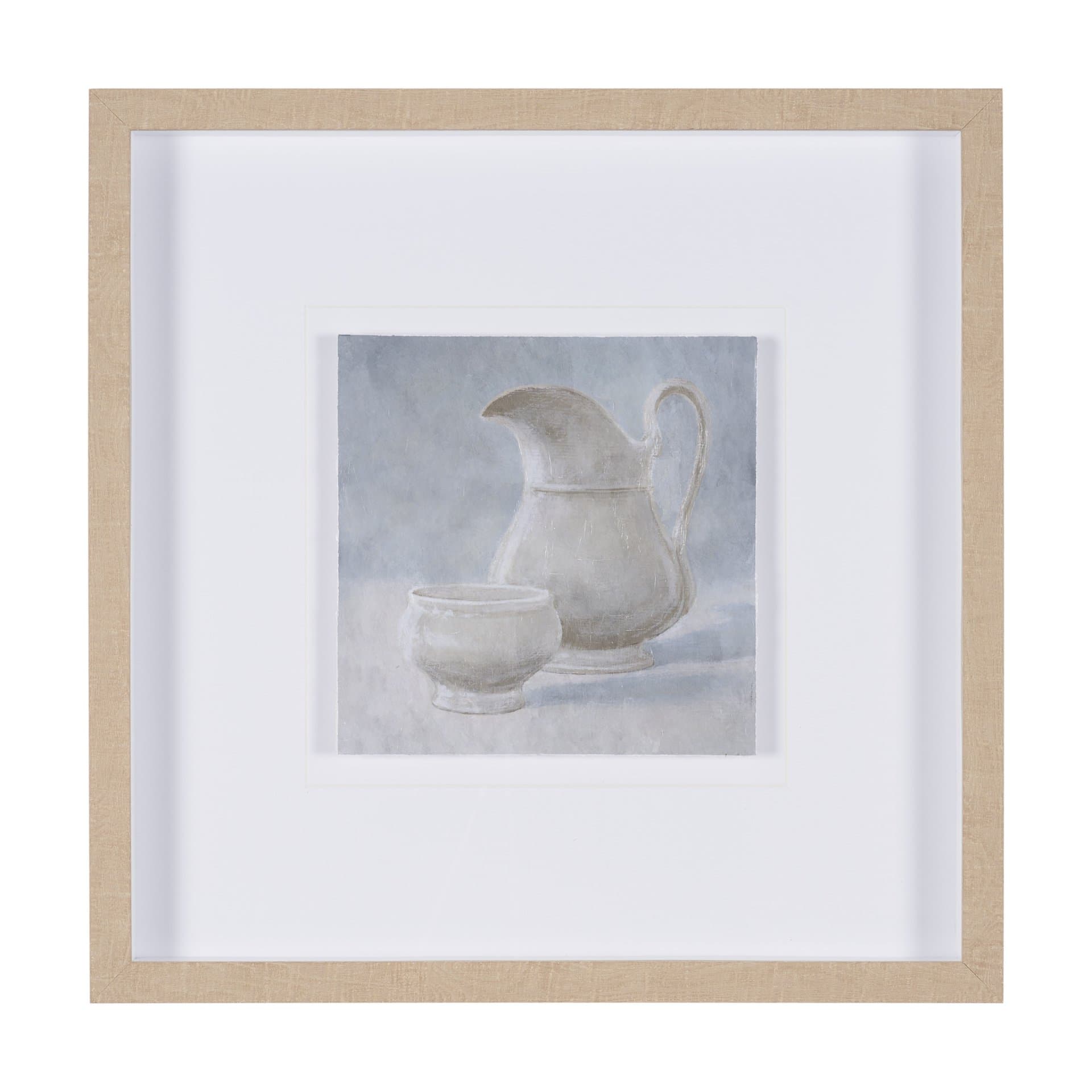 Studies in White and Ash: Study II by Mercana Studio Textured Framed Artwork Matted under Glass — product photograph