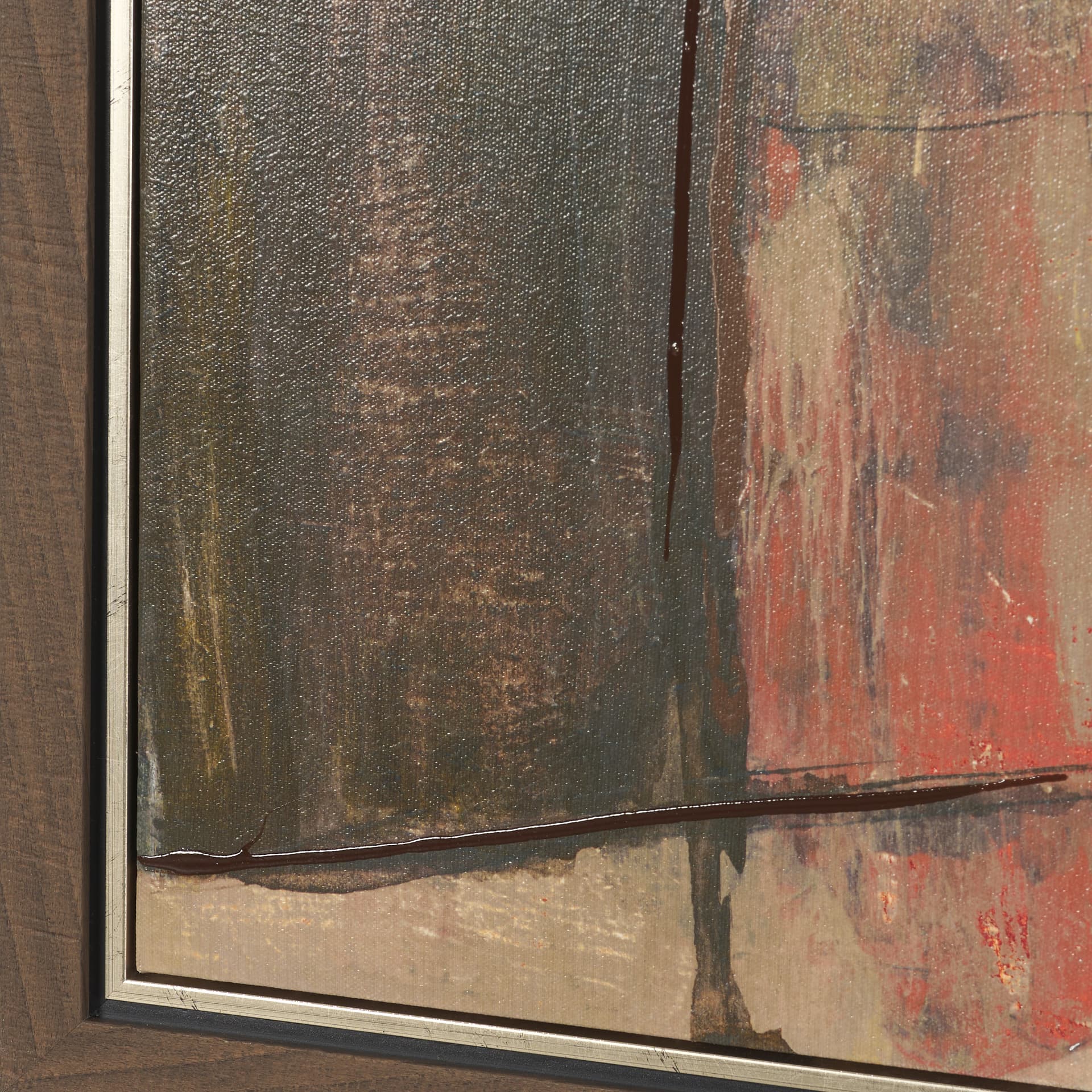 Shale II by Mercana Studio Hand-Embellished Textured Framed Canvas Artwork — product photograph