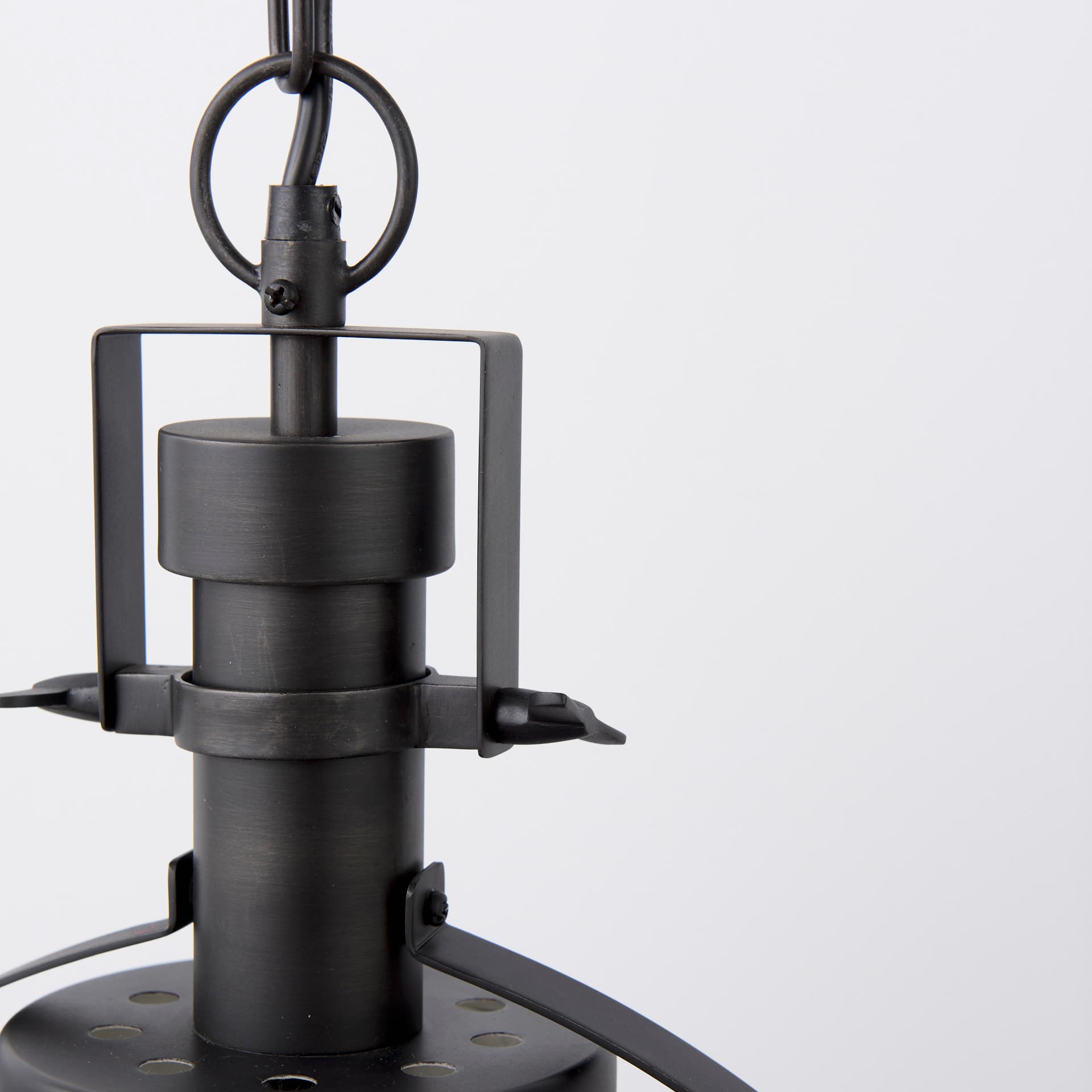 Leighton II 15x20 Black Metal Spherical Pendant Light — product photograph