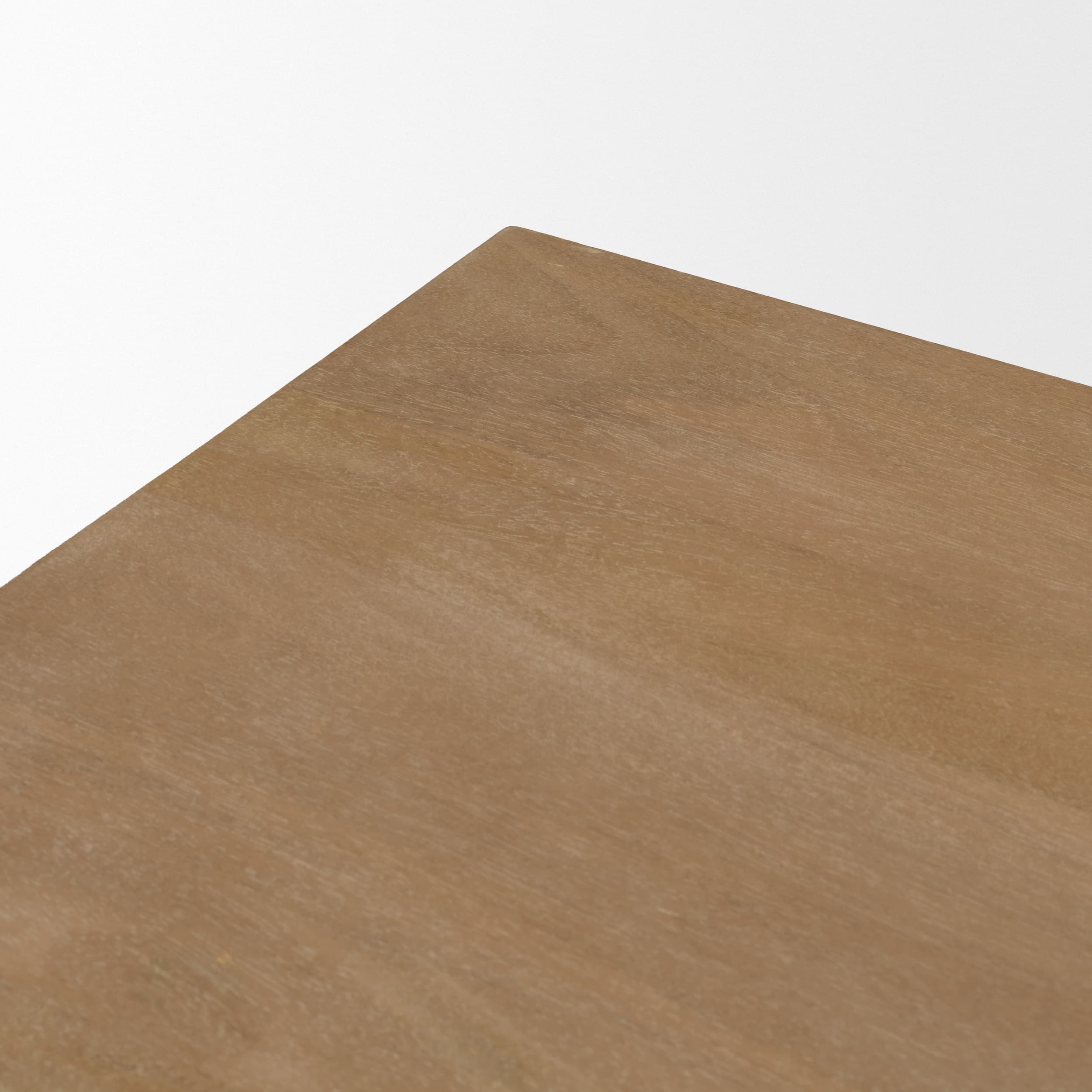 Grier 60" Light Brown Solid Wood W/Cane Office Desk — product photograph
