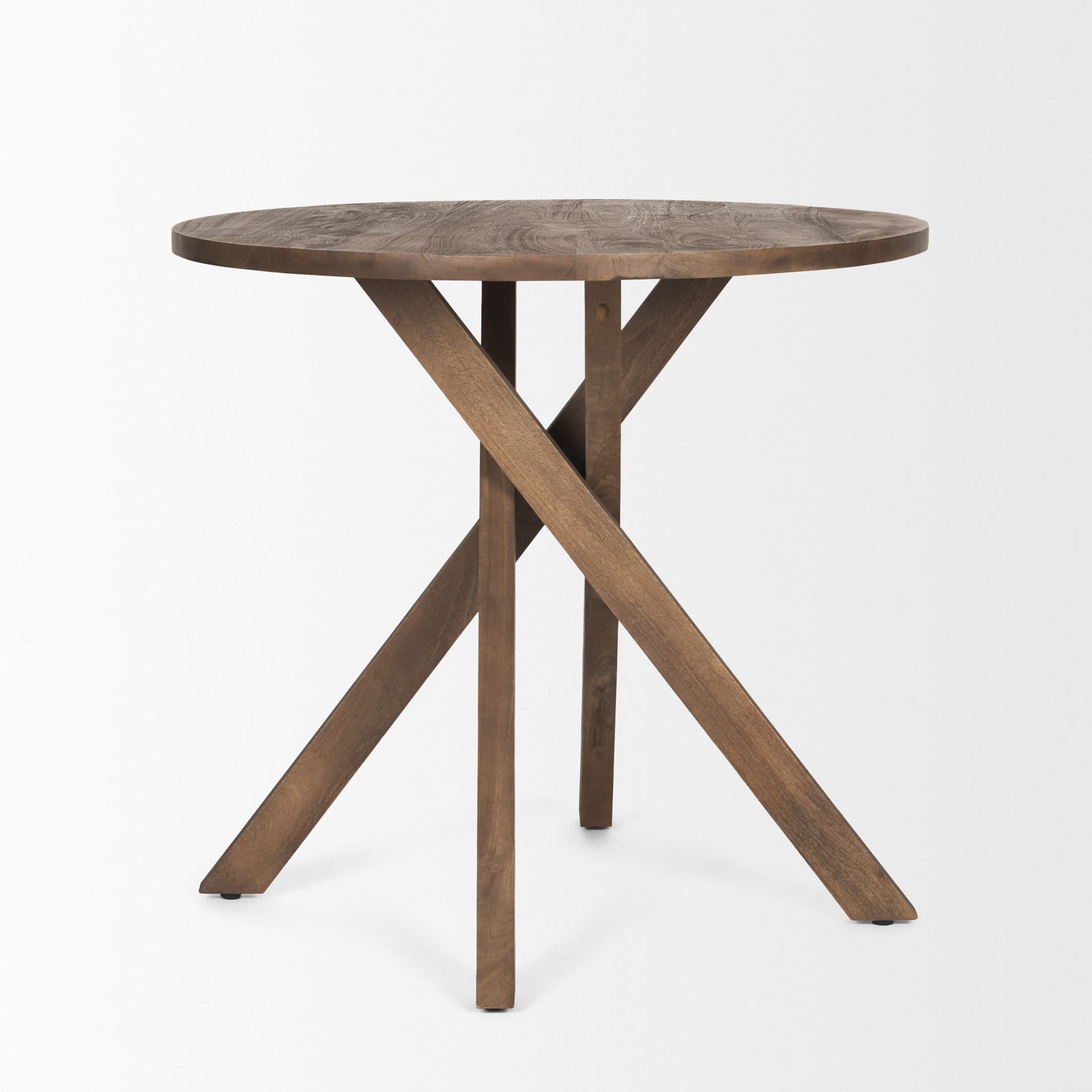 Solana Medium Brown Wood Foyer Table — product photograph