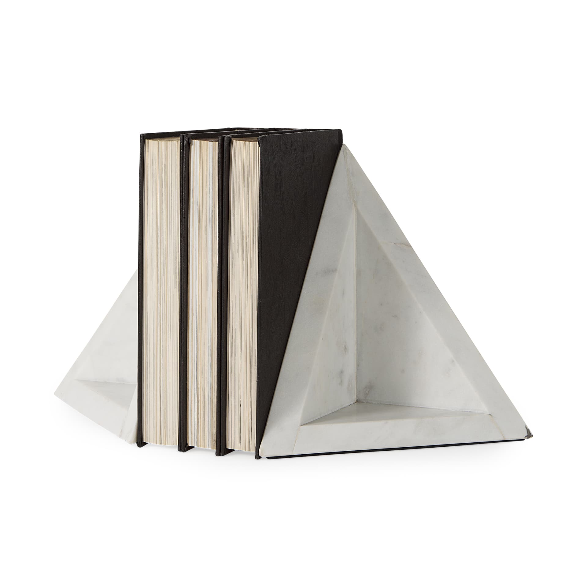 Sophia 8.0"L x 6.0"W x 7.0"H Marble Set Of Two Bookends — product photograph