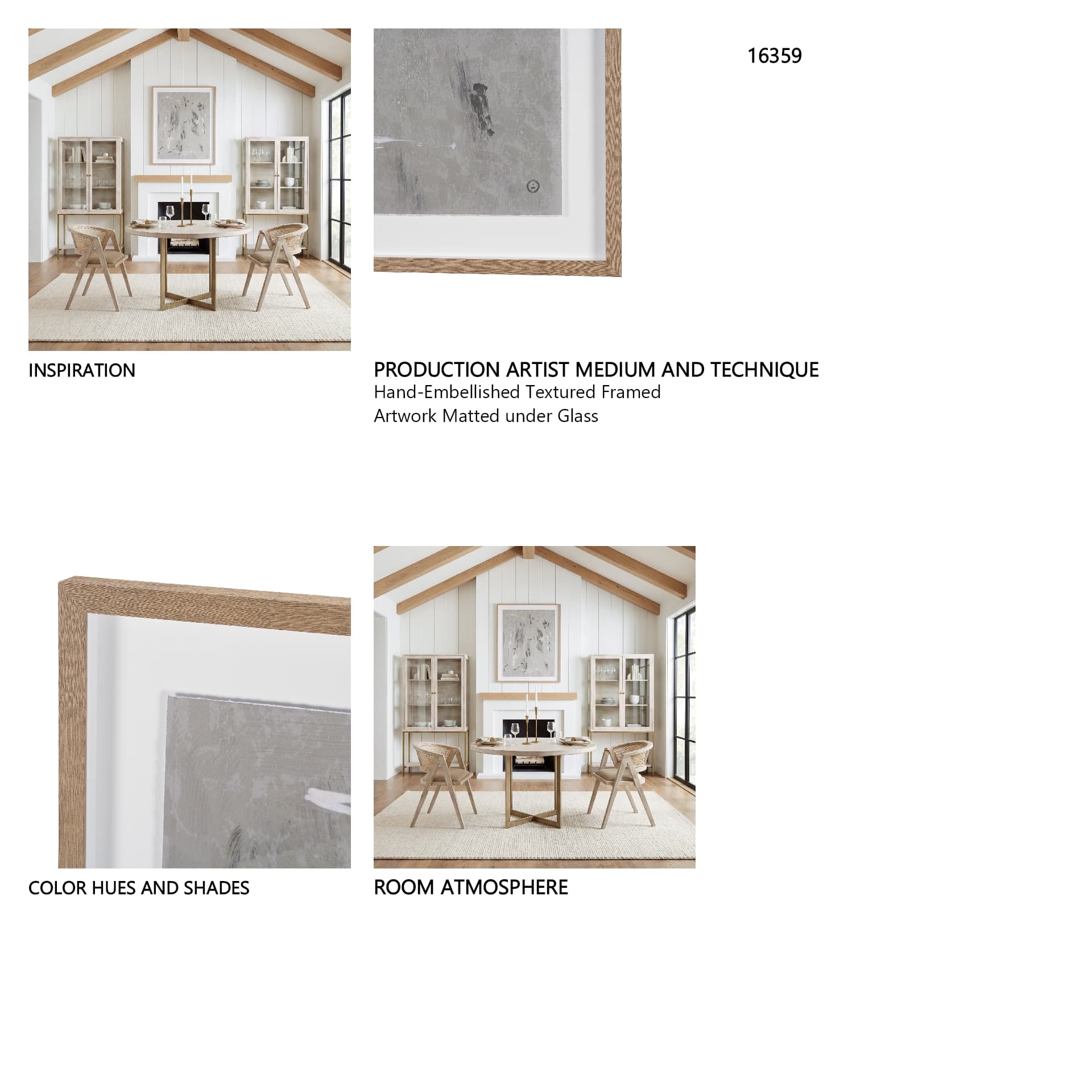 Mental Crossfire IV by Mercana Studio Hand-Embellished Textured Framed Artwork Matted under Glass — product photograph