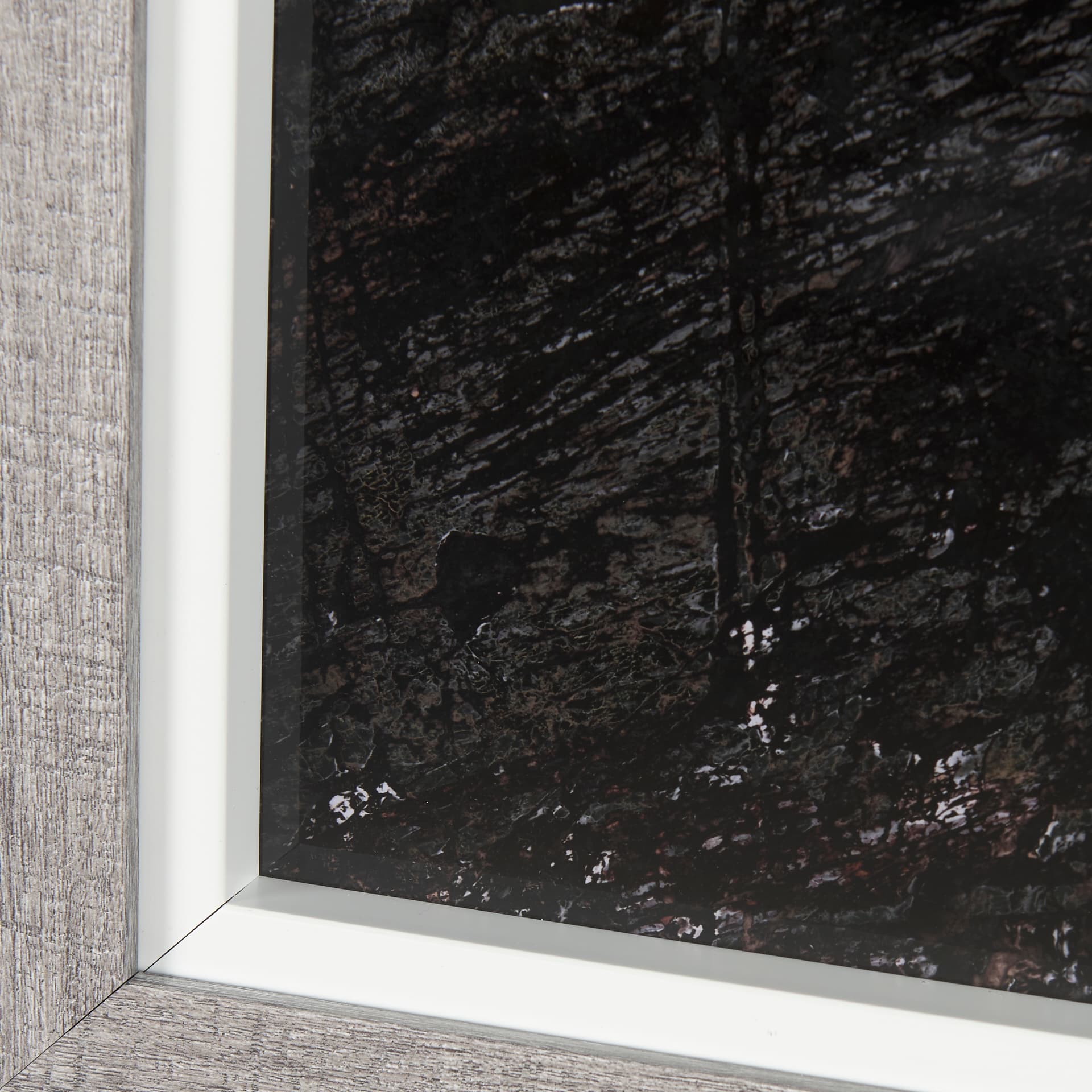 Sakura Rain III by Mercana Studio a Hand Embellished Textured Framed Art Print Matted under Glass — product photograph