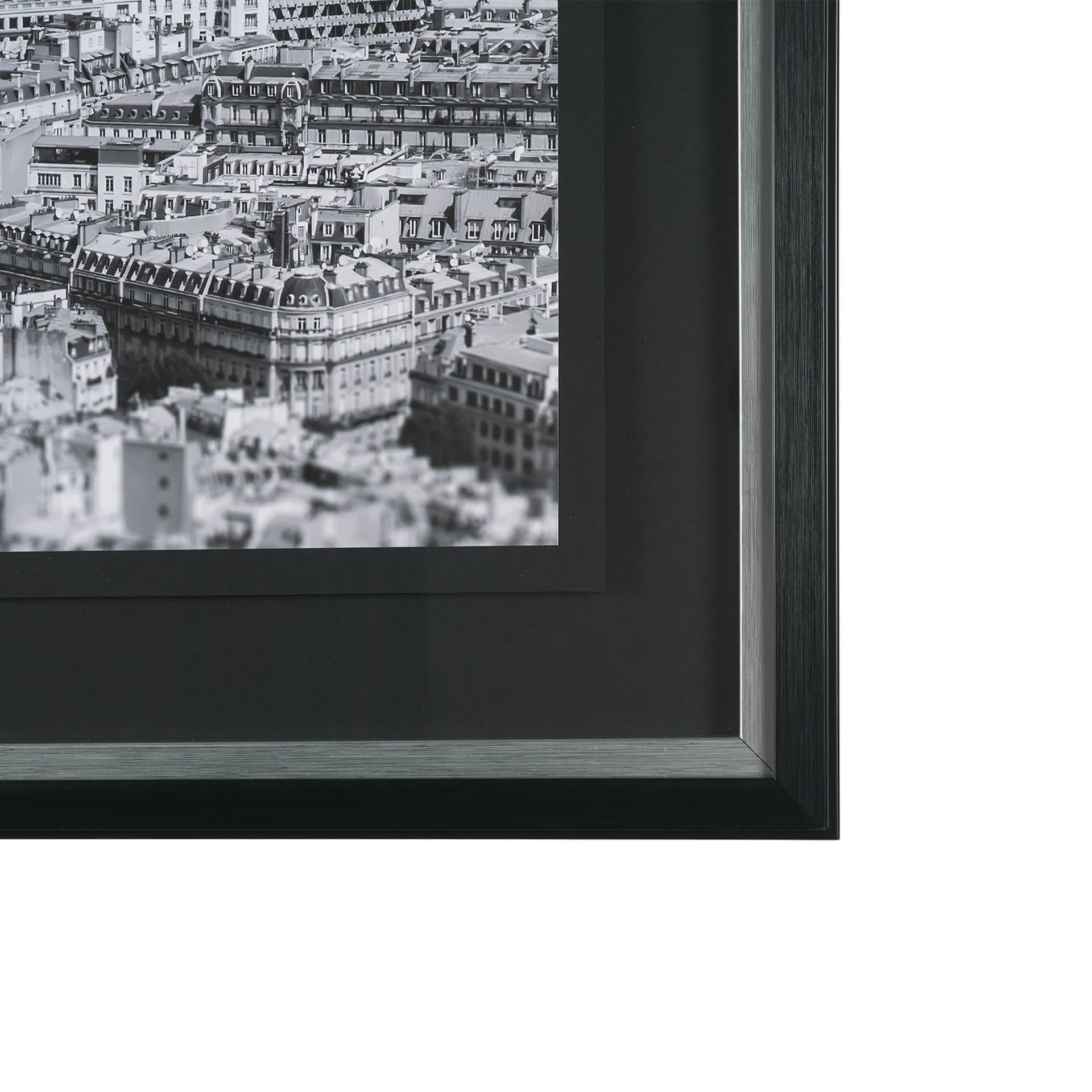 Arc de Triomphe- by Richard Silver Textured Framed Art Print Matted under Glass — product photograph