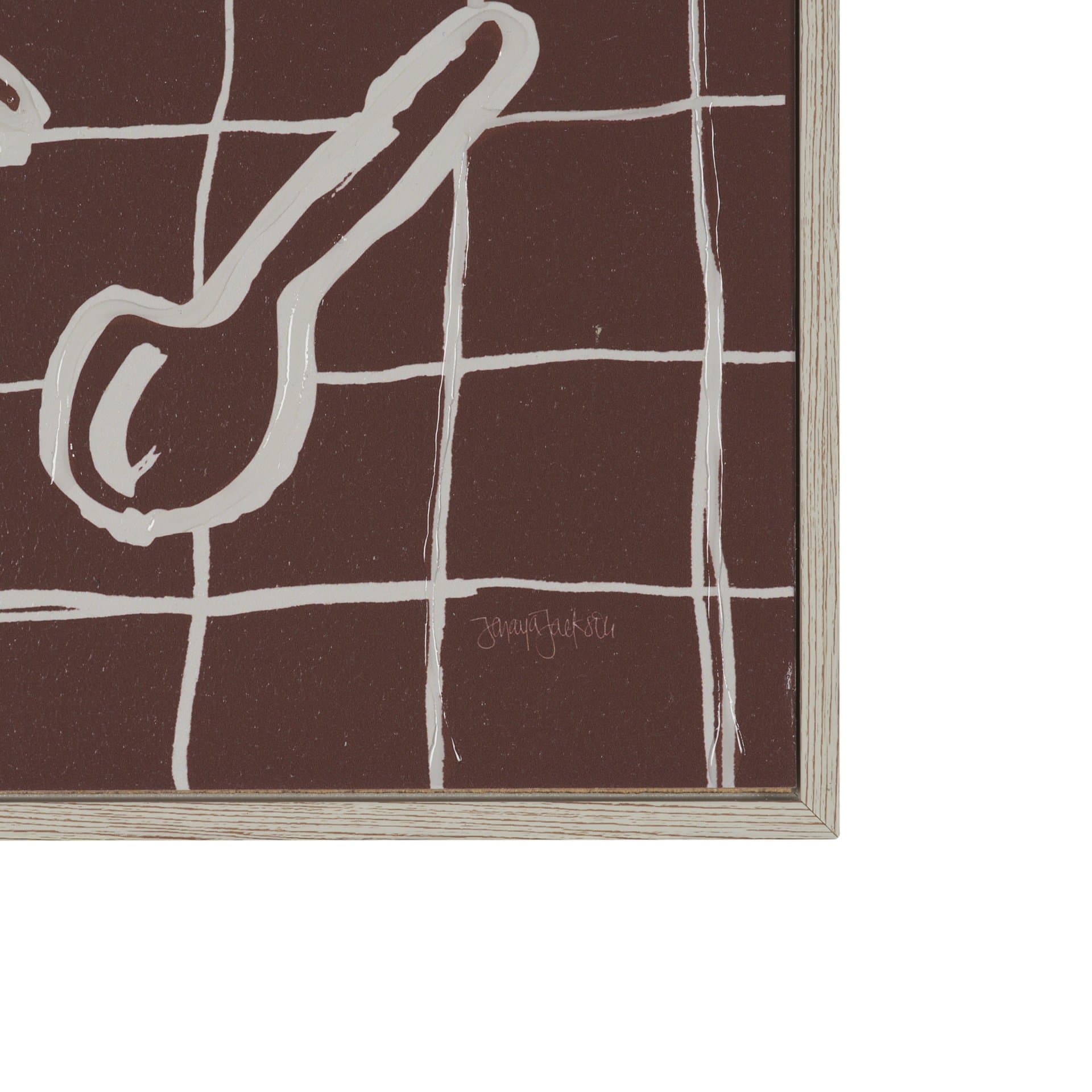 Breakfast Doodles(Set 2) by Jenaya Jackson Hand-Embellished Texture Frame Artwork Matted under Glass — product photograph