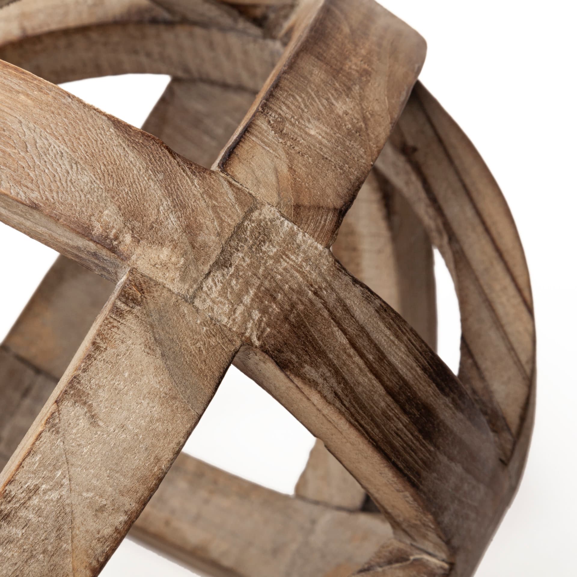 Tibik 8L x 8W Natural Wooden Orb — product photograph