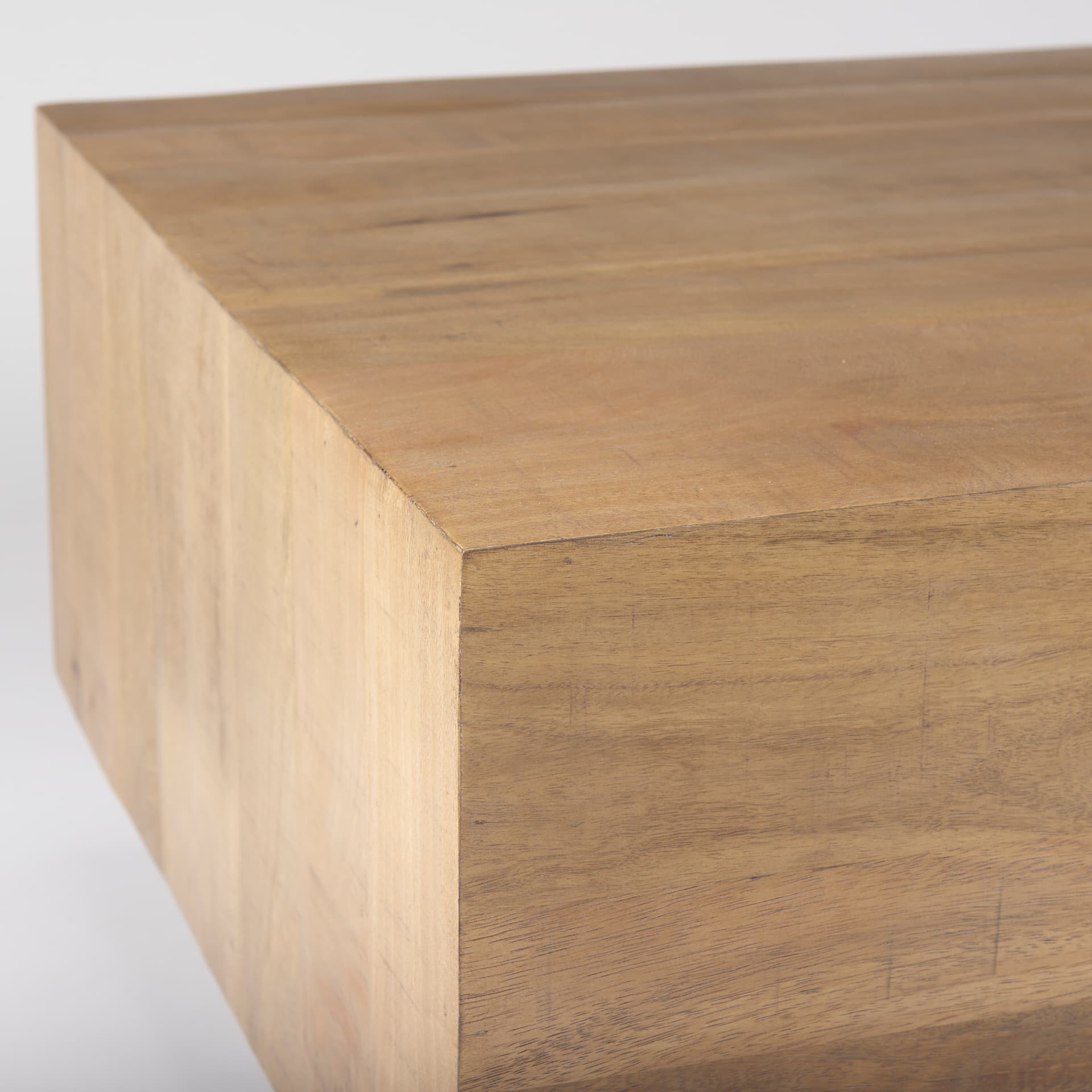 Hayden Light Brown Wood Rectangular Coffee Table — product photograph
