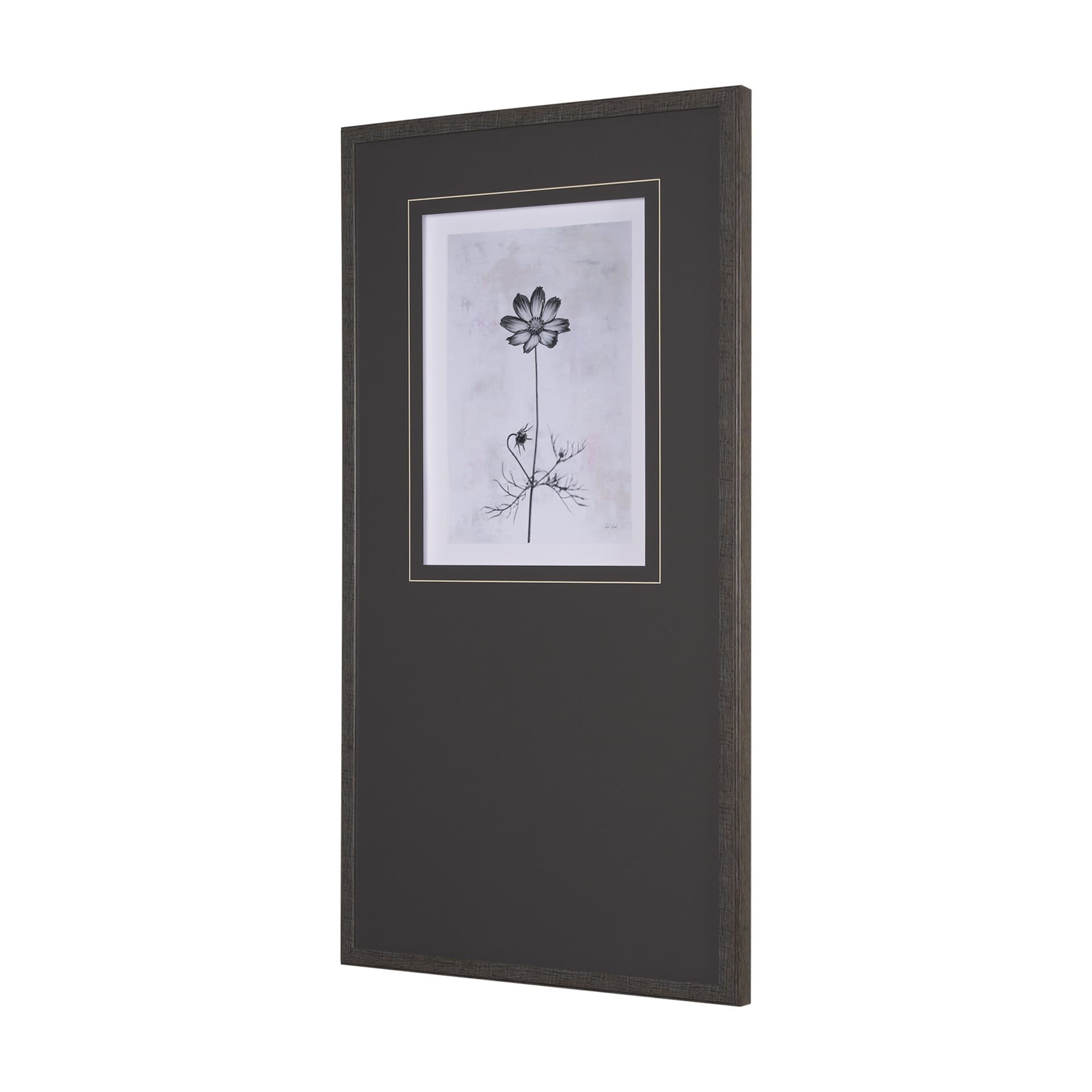Wonderful Wildflowers XVI Neutral by Deborah Revell a Hand Embellished Framed Art Print Matted under — product photograph