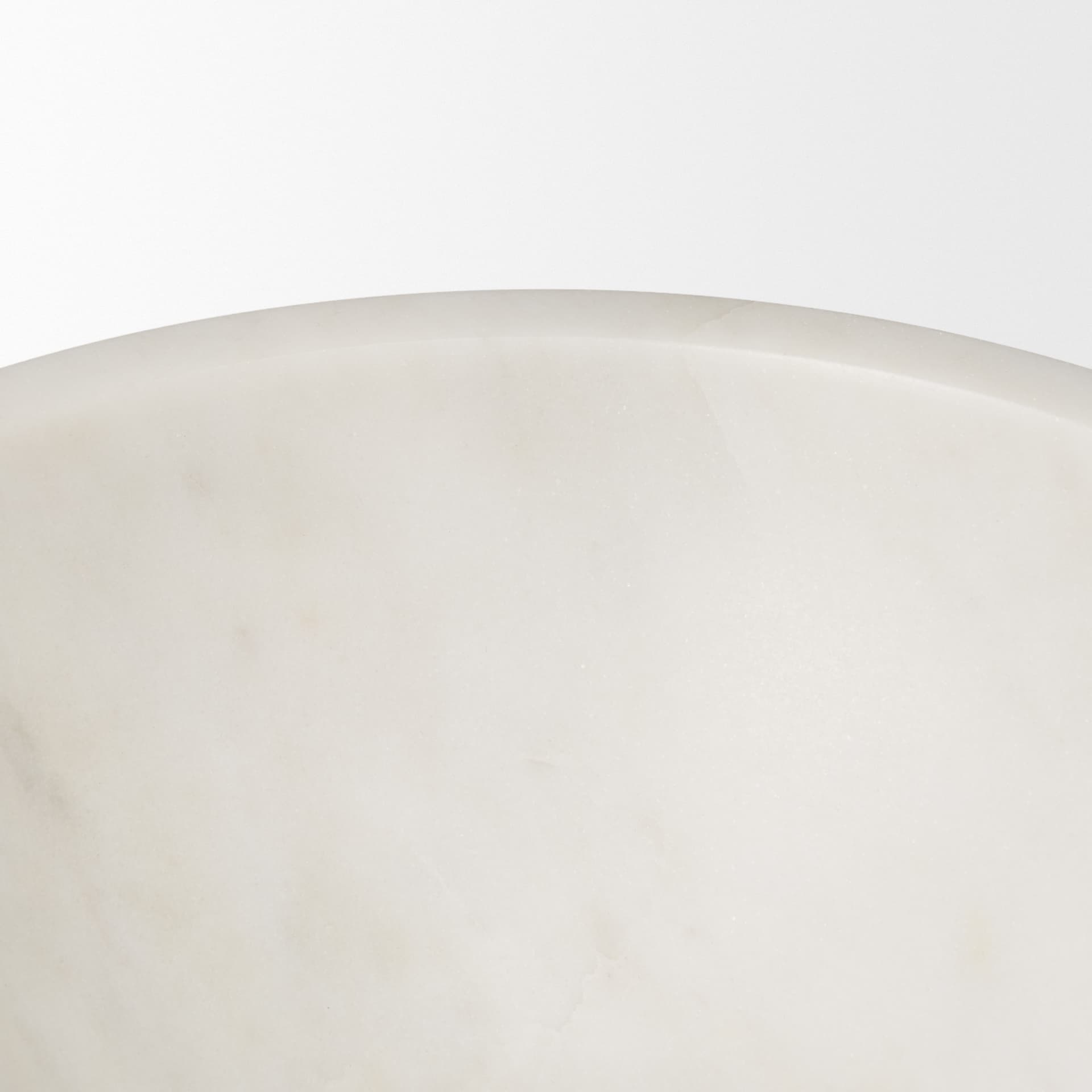 Katora Large Premium Solid White Marble Bowl — product photograph